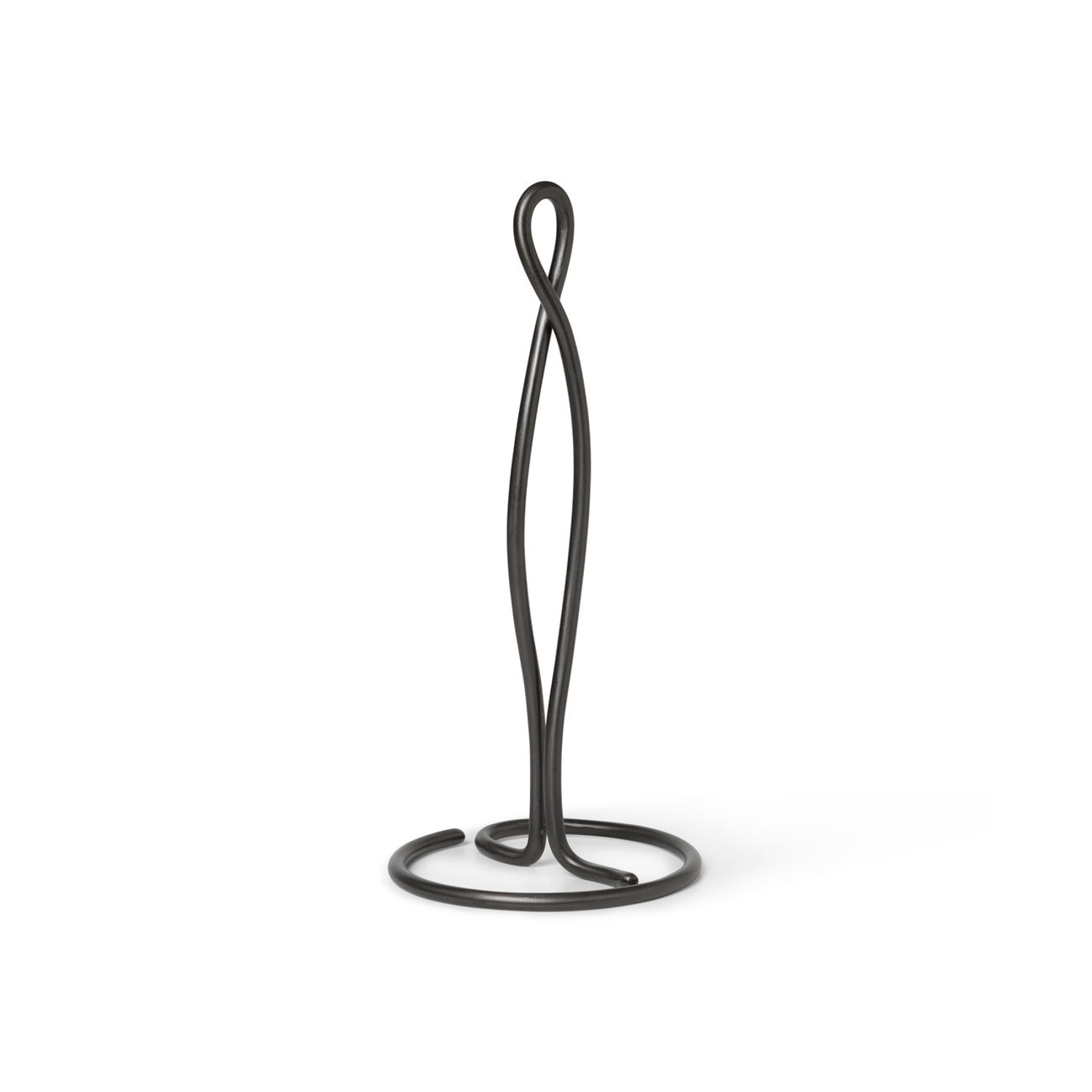 Ferm Living Black - Kitchenroll Holder Curvature - Patinated Brass