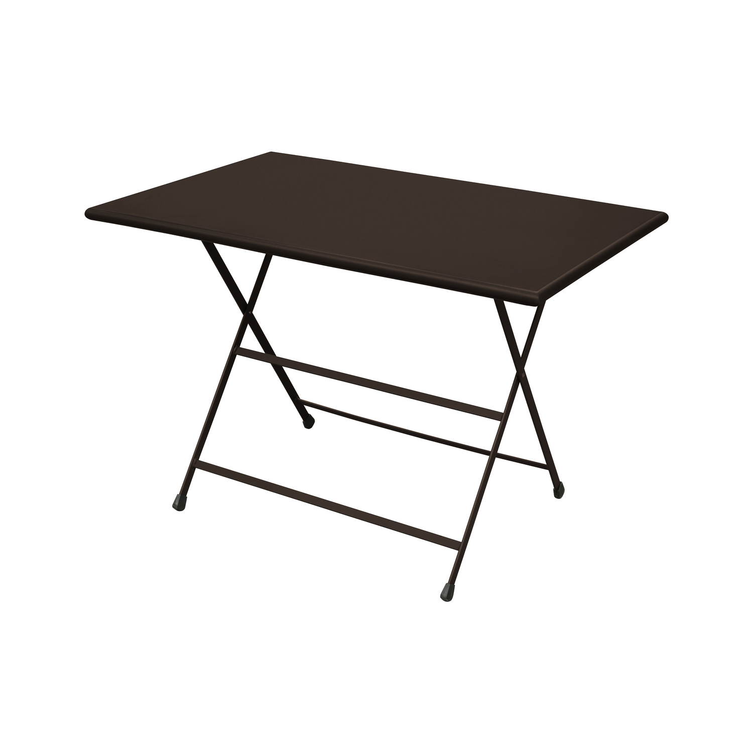 Emu Brown - Rectangular Table Arc En Ciel - Varnished Steel