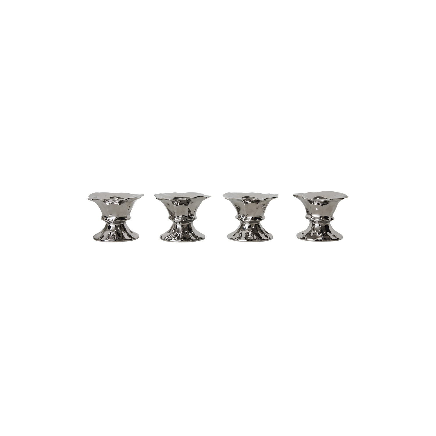 HK LIVING - Coquetier New Classics - Argent - Céramique