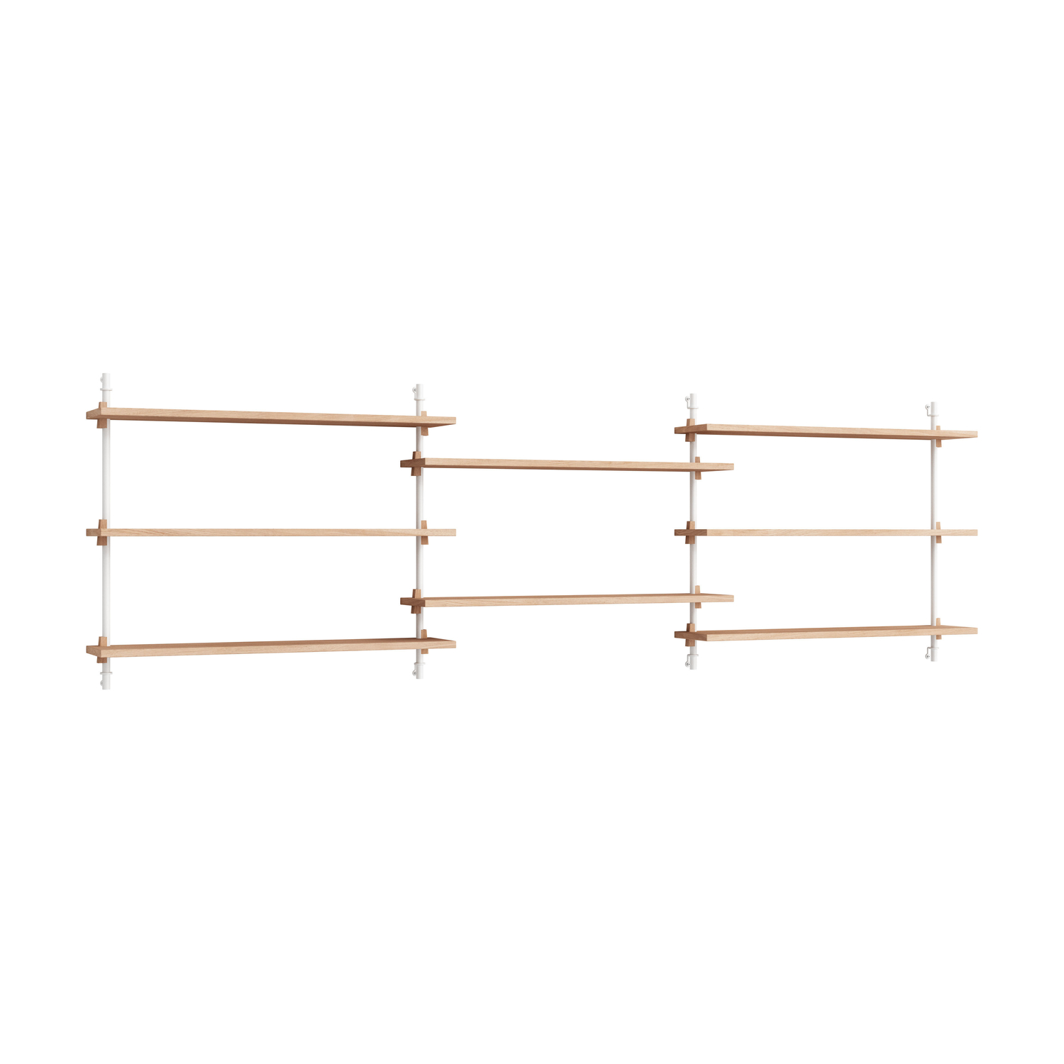 Moebe - Shelf Wall Shelving - Natural Wood - Oak Veneer Mdf
