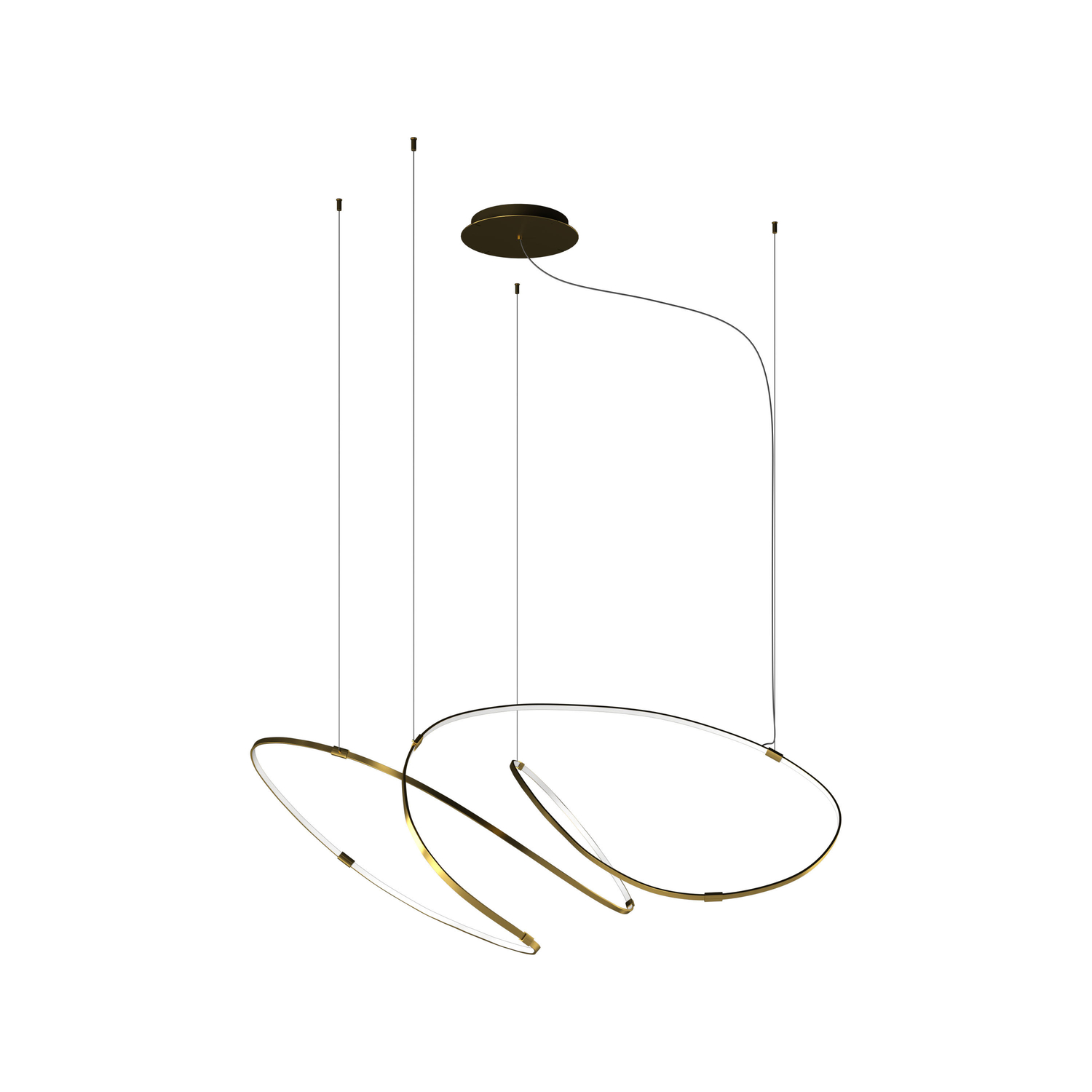 Dix Heures Dix - Suspension Zigouzi - Or - Aluminium anodisé - Designer Fabrice Berrux
