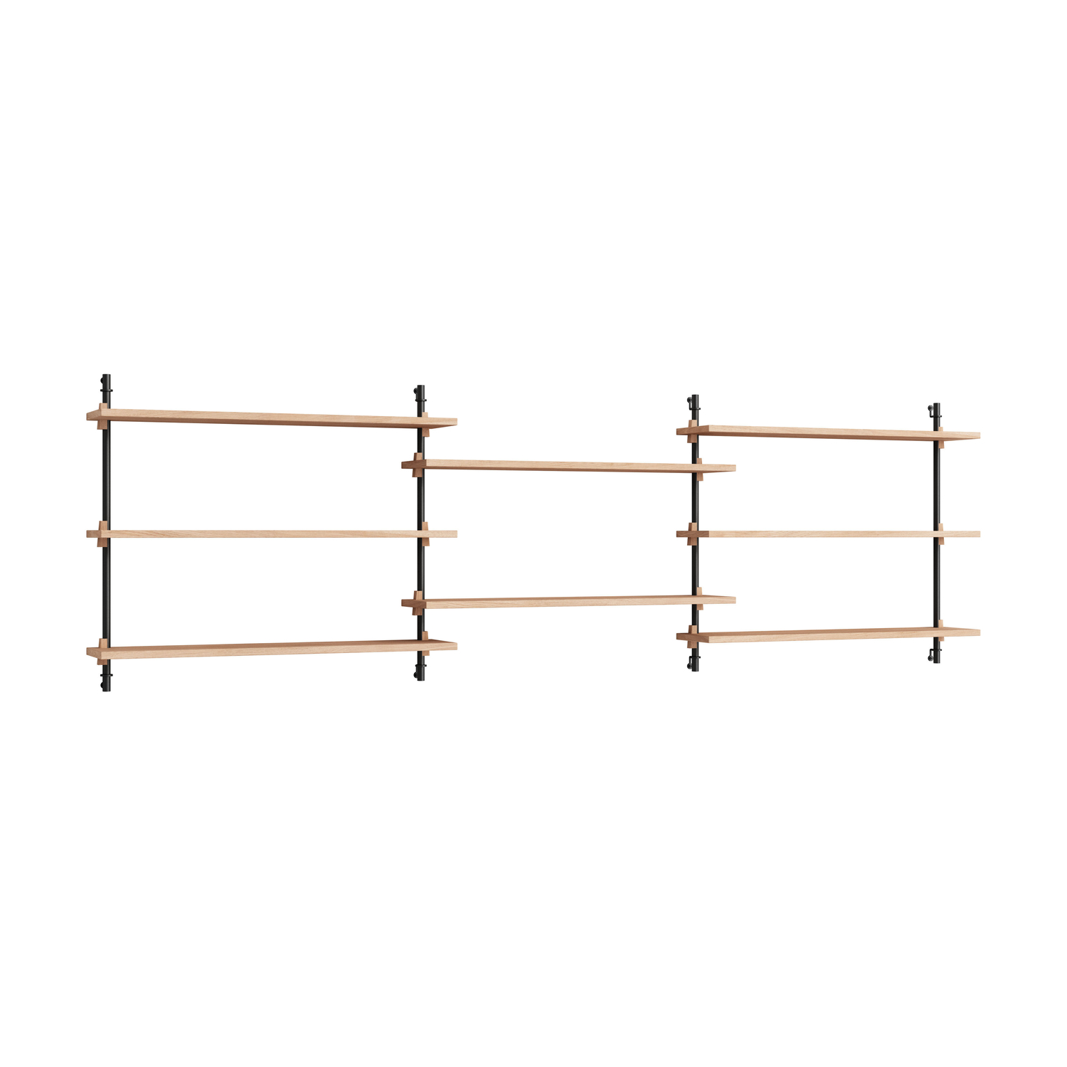 Moebe - Shelf Wall Shelving - Natural Wood - Oak Veneer Mdf