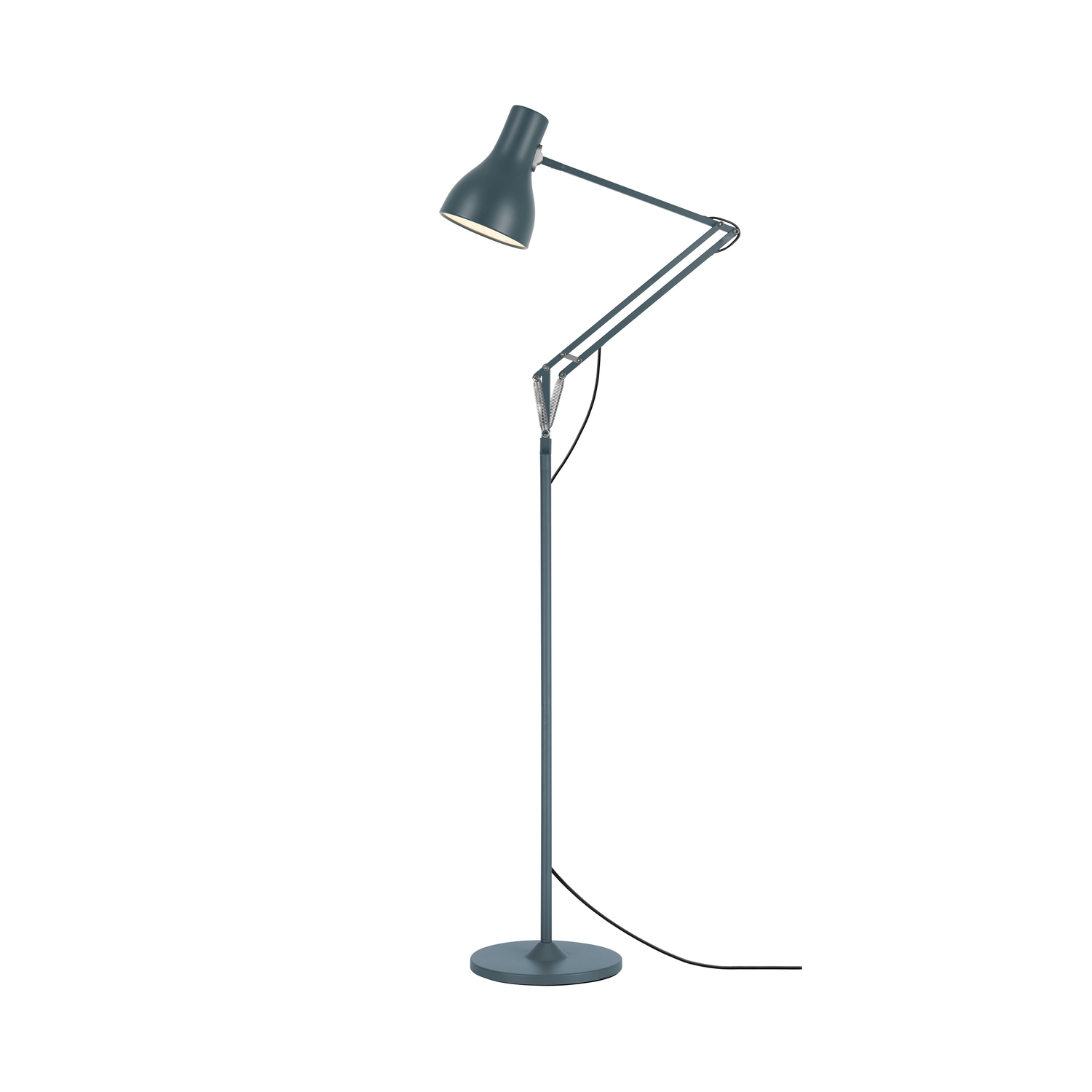 Anglepoise Grey - Floor Lamp Type 75 - Cast Iron - Designer Kenneth Grange