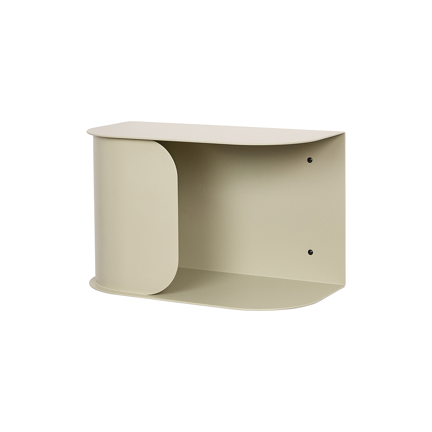 Nobodinoz Green - Wall-Mounted Bedside Table Steel - Lacquered Steel