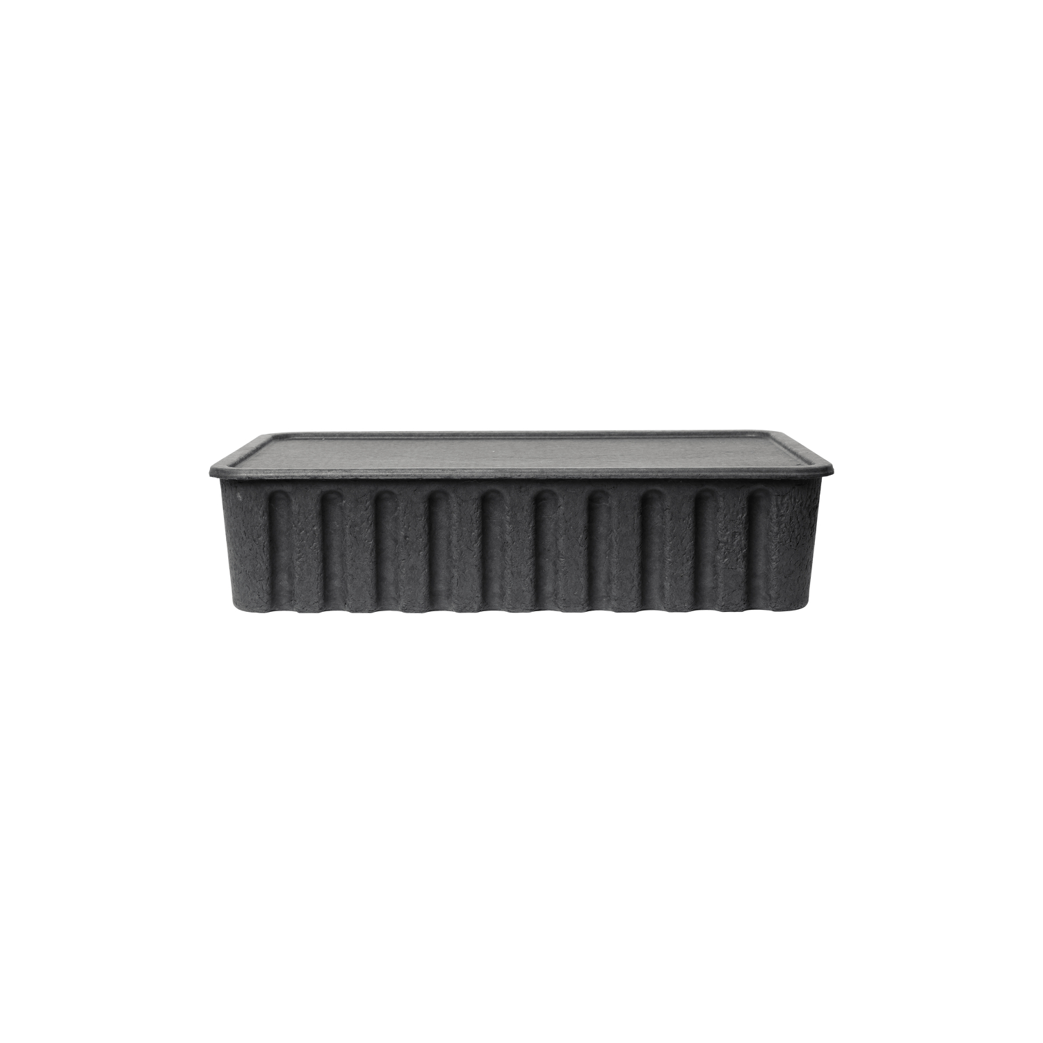 Ferm Living Grey - Set Of 2 - Stackable 42 X 65 X H 15 Cm Paper Pulp - Recycled Paper Pulp