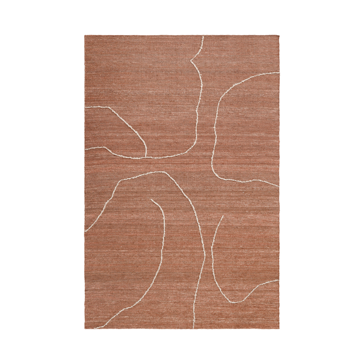 Ferm Living Orange - Rug Gesso - Hessian