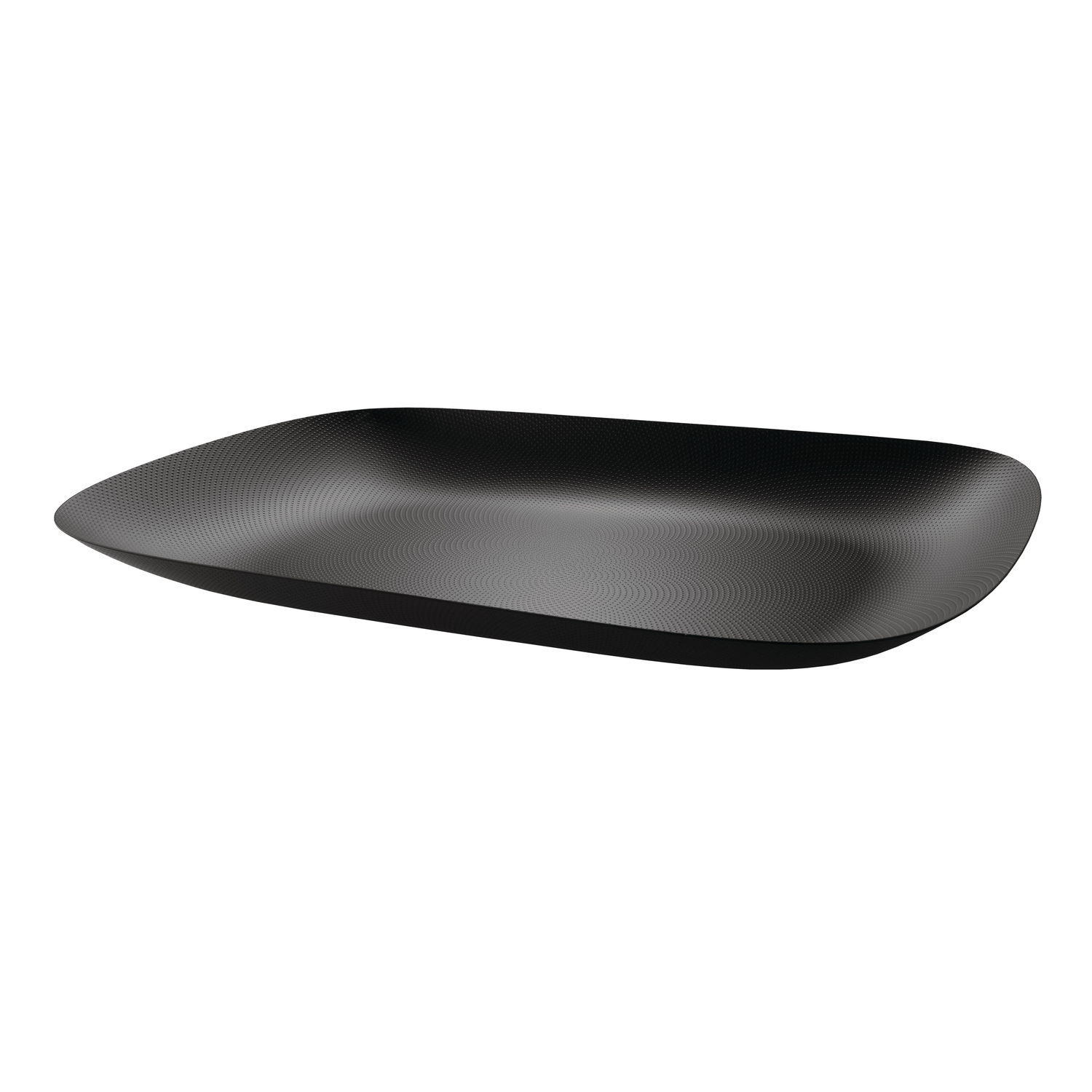 Alessi - Plateau Moiré - Noir - Acier époxy - Designer Marcel Wanders