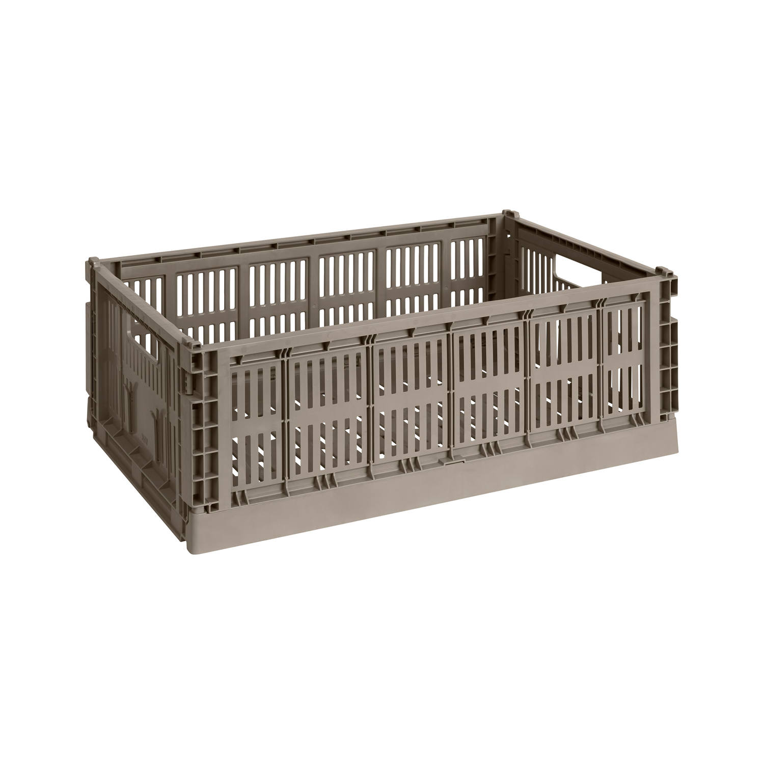 Hay Grey - Basket Colour Crate - Recycled Polypropylene - Designer Studio