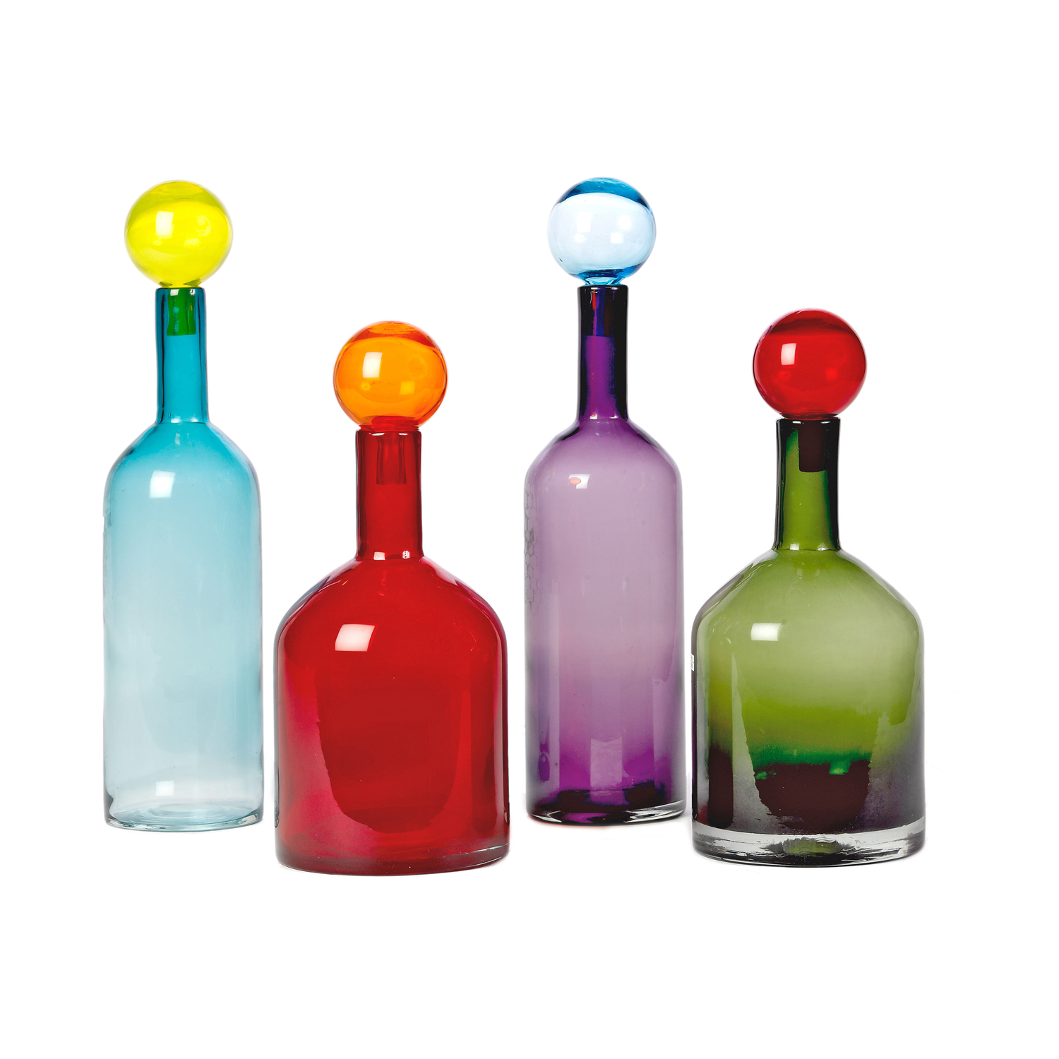Polspotten - Set Of 4 Bubbles - Multicoloured - Mass Tainted Glass - Designer Pols Potten Studio