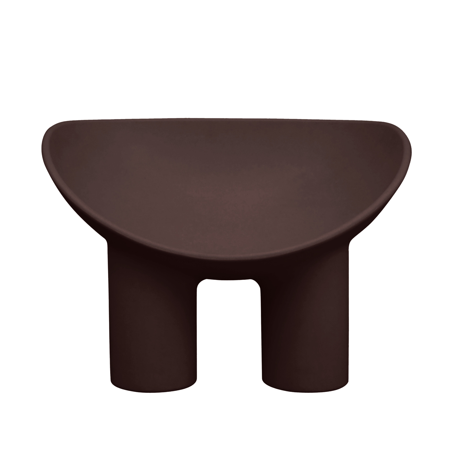 Driade Brown - Armchair Roly Poly - Polythene - Designer Faye Toogood