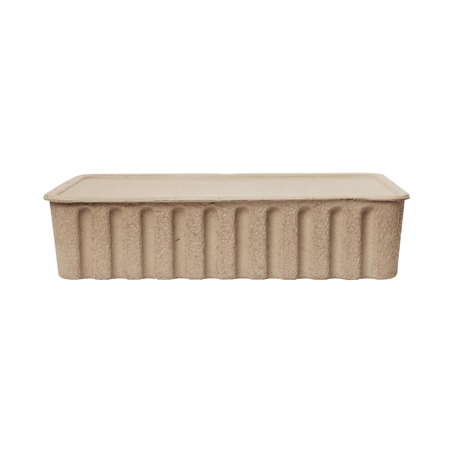 Ferm Living Brown - Set Of 2 - Stackable 42 X 65 X H 15 Cm Paper Pulp - Recycled Paper Pulp