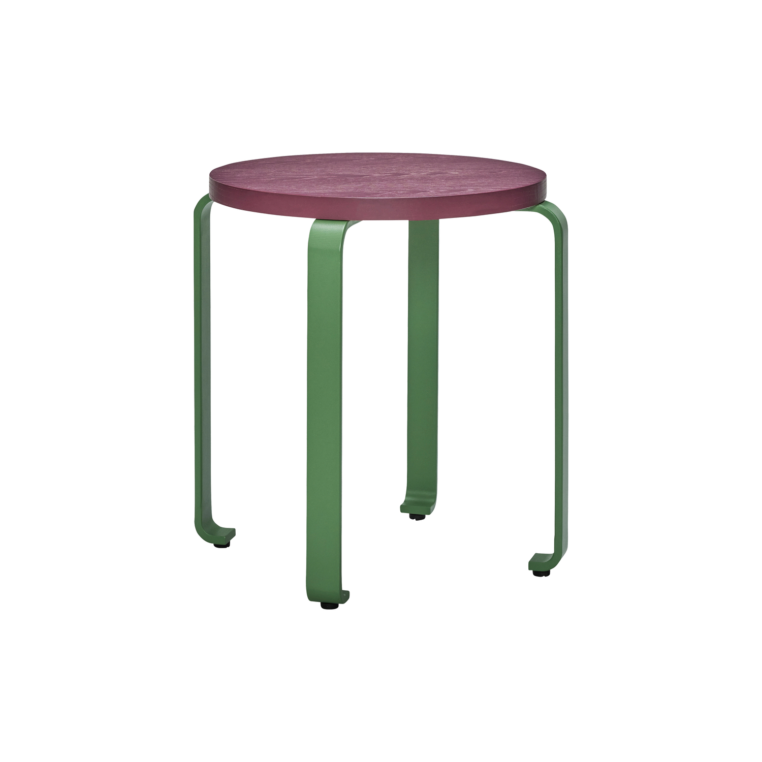 Hübsch Purple - Set Of 2 Stackable Stools Smile - Certified Ash Plywood