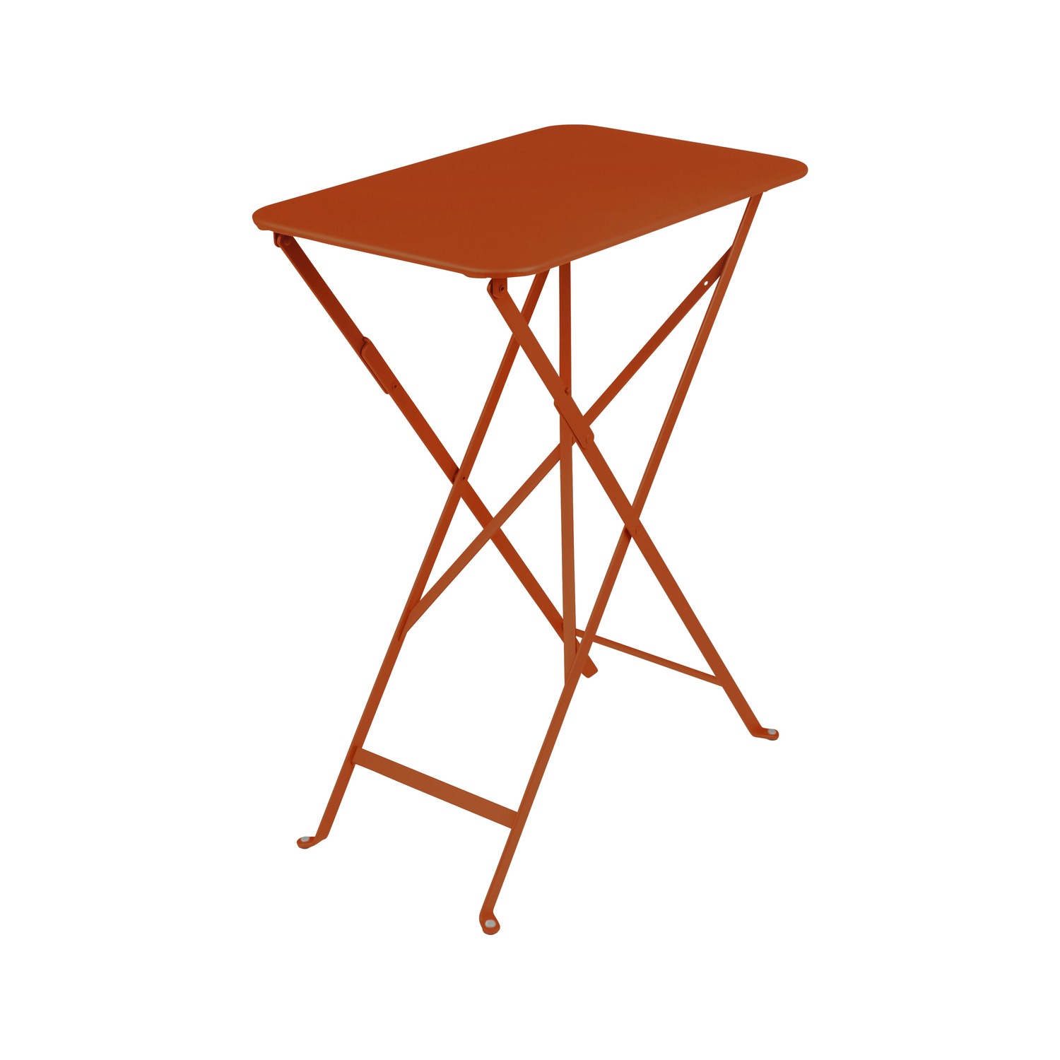 Fermob Orange - Rectangular Table Bistro - Lacquered Steel - Designer Studio