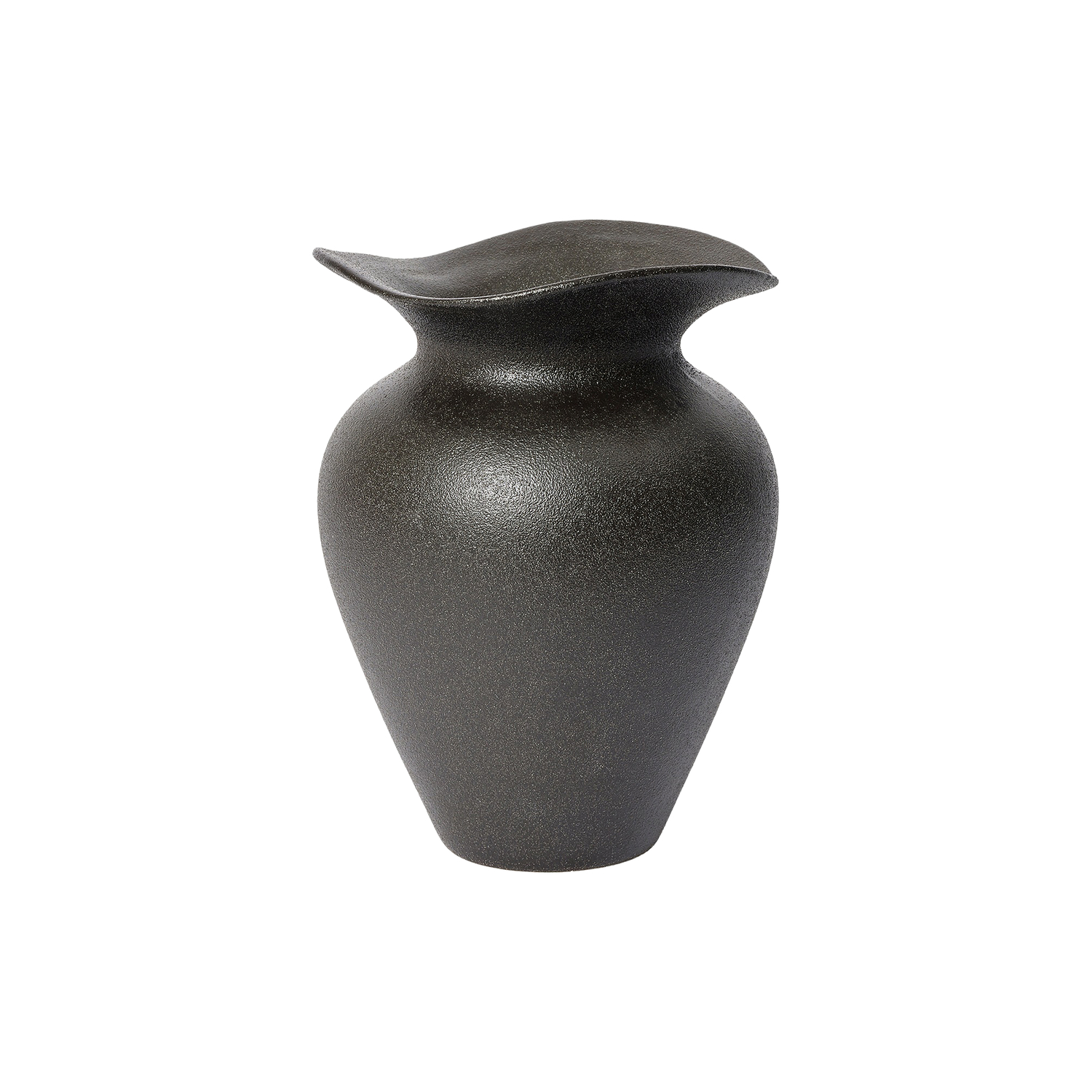 Broste Copenhagen Black - Vase Florentina - Sandstone
