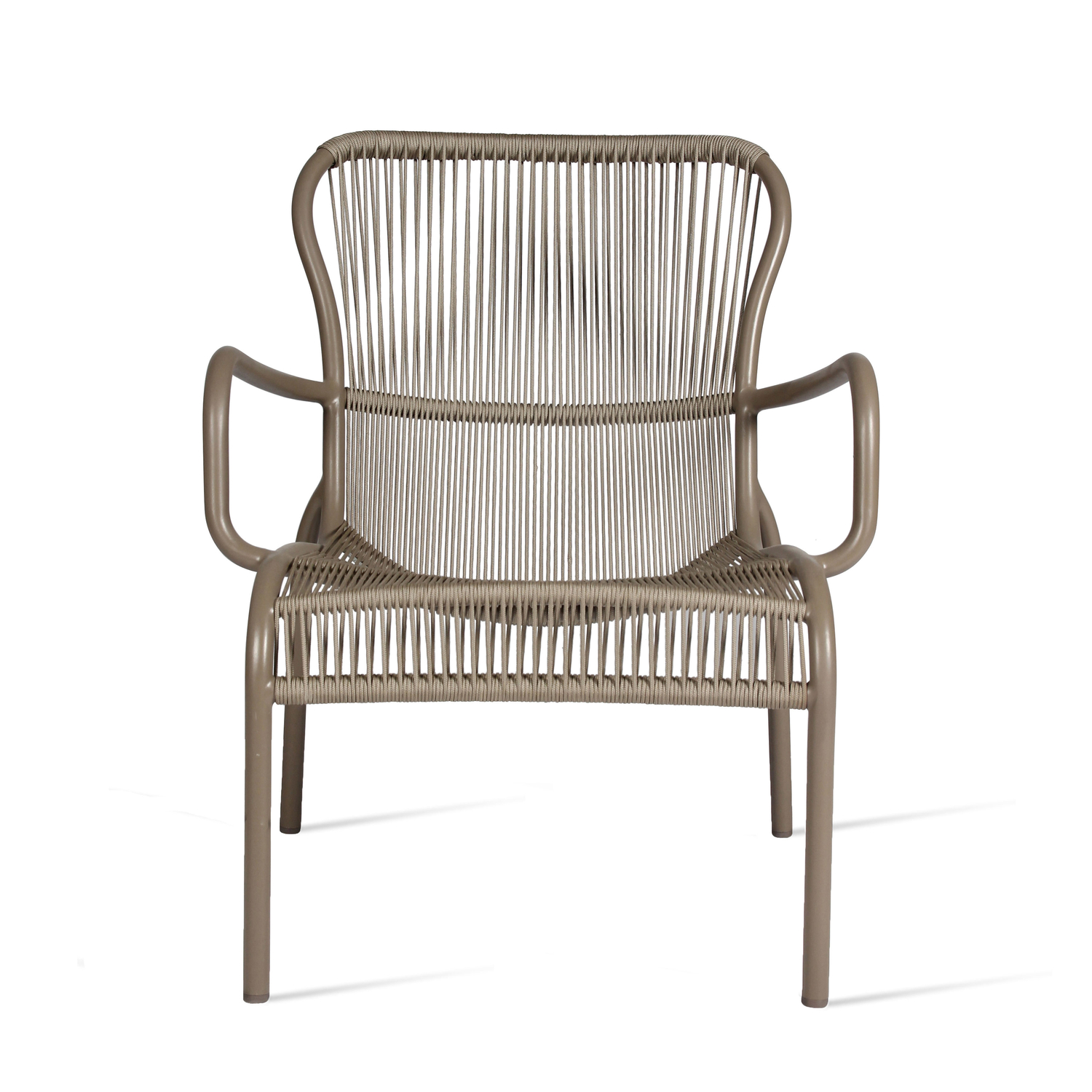 Vincent Sheppard - Fauteuil lounge empilable Loop - Beige - Corde polypropylène