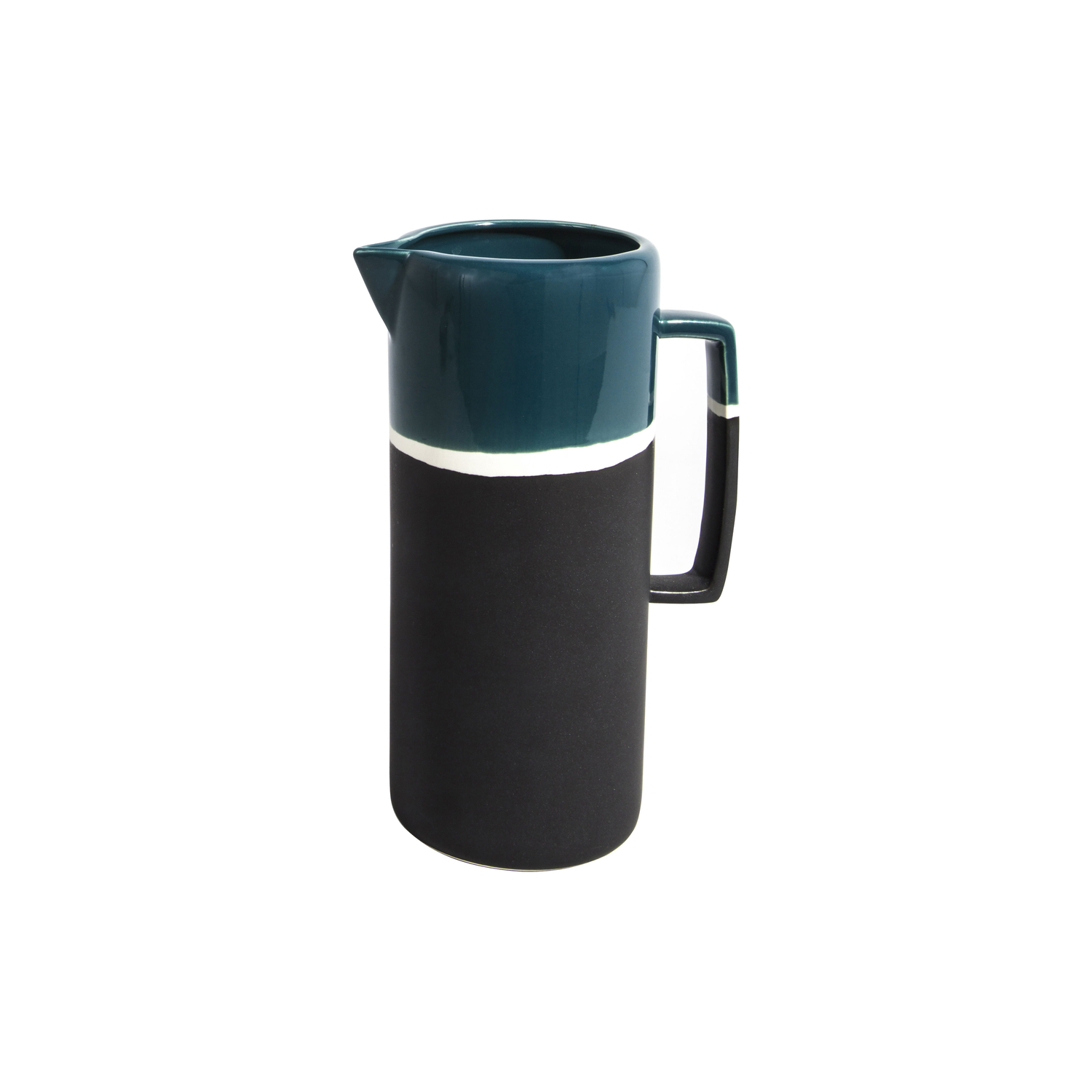 Maison Sarah Lavoine Black - Jug Sicilia - Enamelled Sandstone - Designer Sarah Lavoine