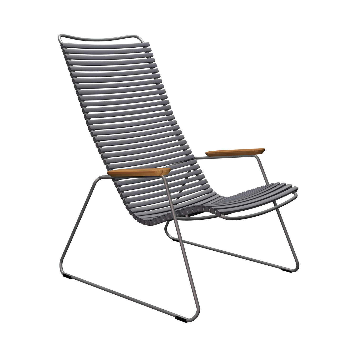 Houe Grey - Low Armchair Click - Powder Coated Steel - Designer Henrik Pedersen