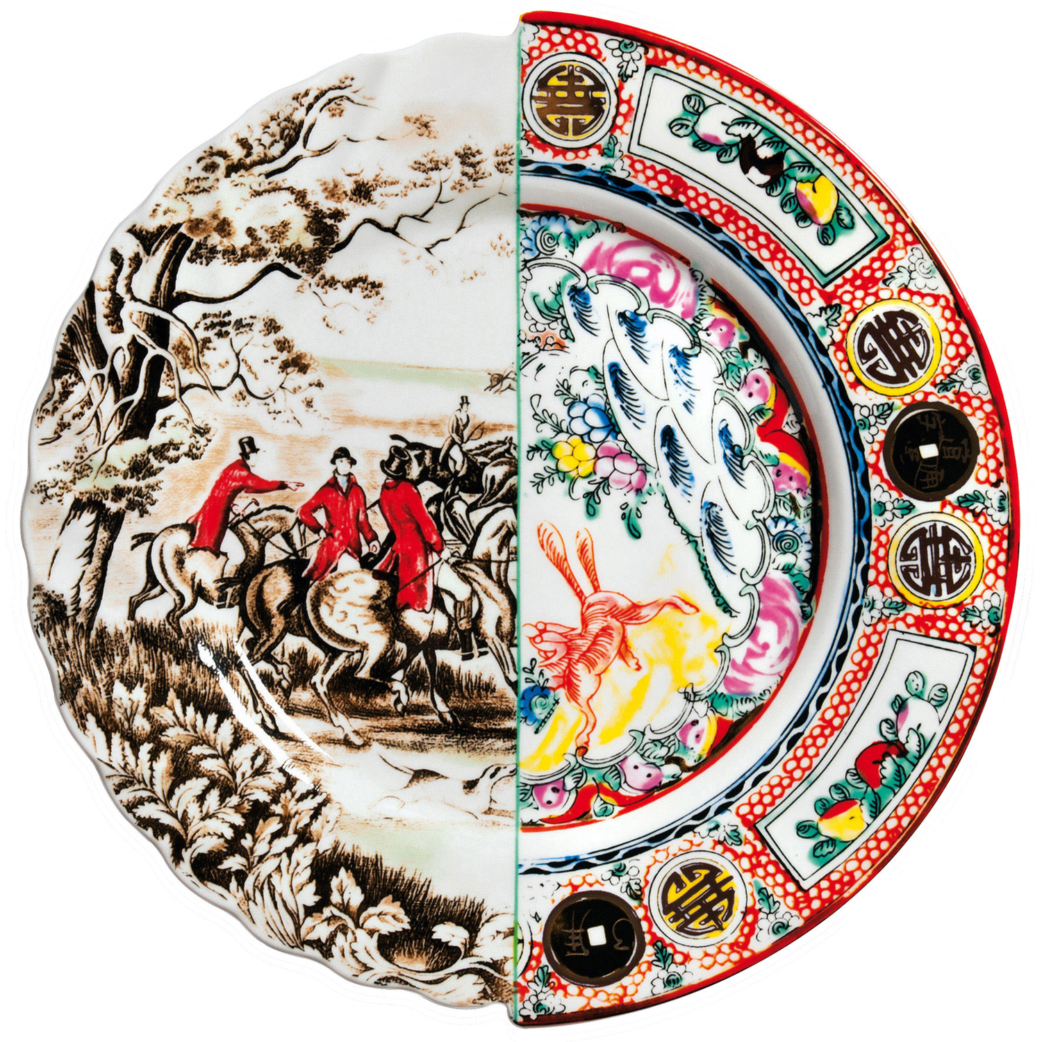 Seletti - Plate Hybrid - Multicoloured - China - Designer Studio Ctrlzak