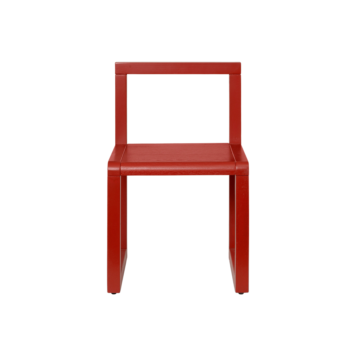 Ferm Living Red - Children's Chair Little Architect - Ash Veneer - Designer Says Who Size 32
