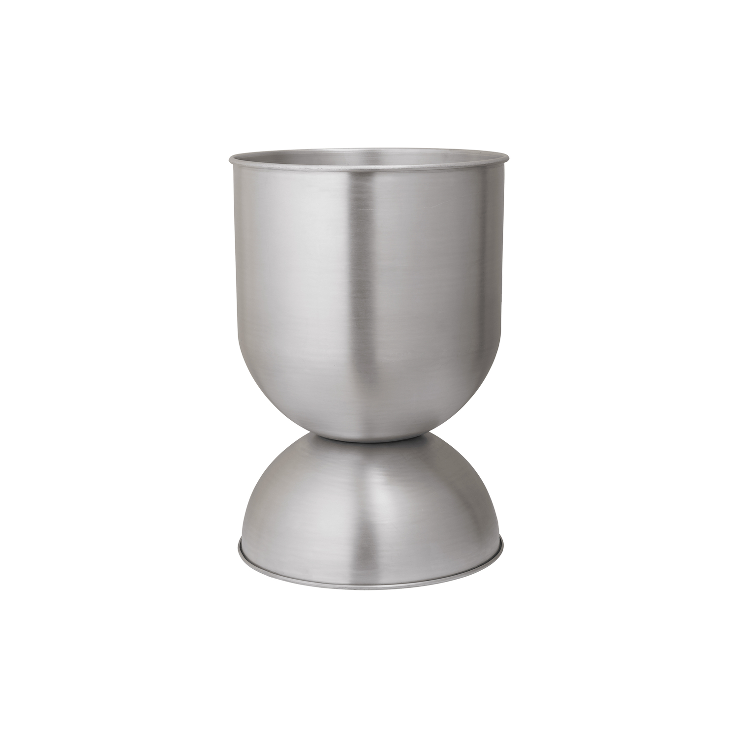 Ferm Living Silver - Flowerpot Hourglass - Aluminium - Designer Trine Andersen