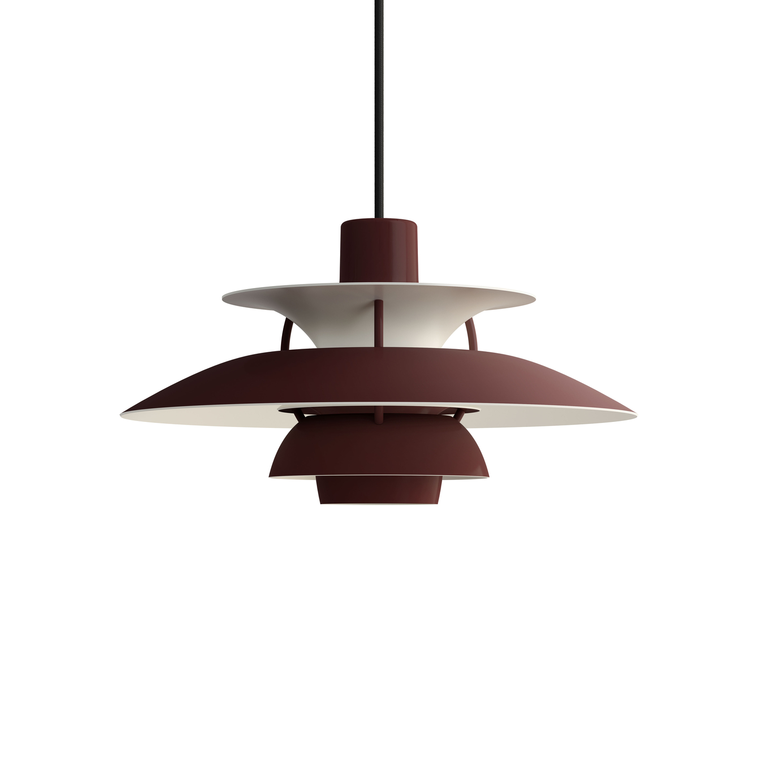 Louis Poulsen Red - Pendant Ph - Lacque Aluminium - Designer Poul Henningsen