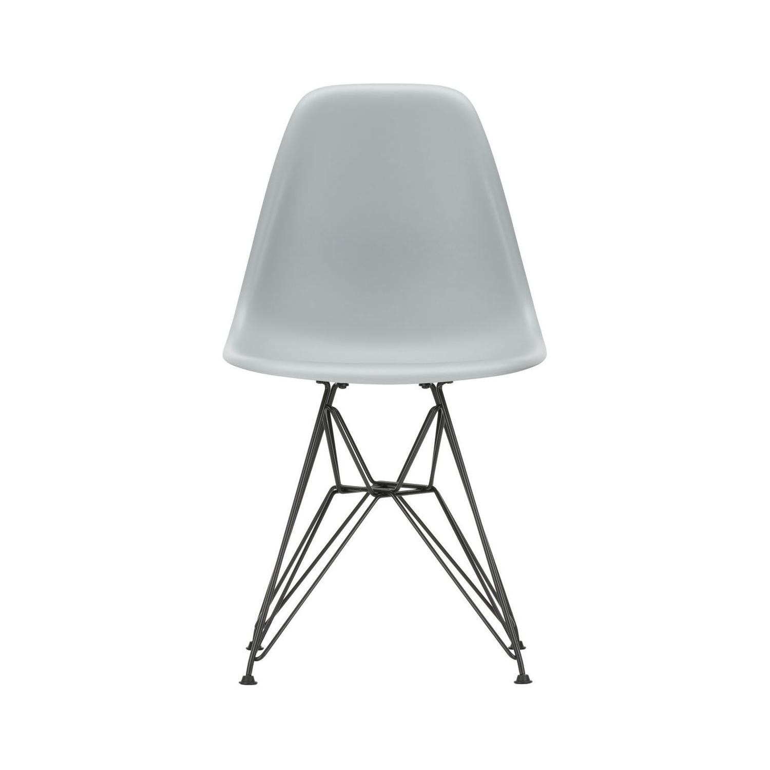 Vitra Grey - Chair Eames Plastic - Post-Consumer Recycled Plastic - Designer Charles & Ray Eames