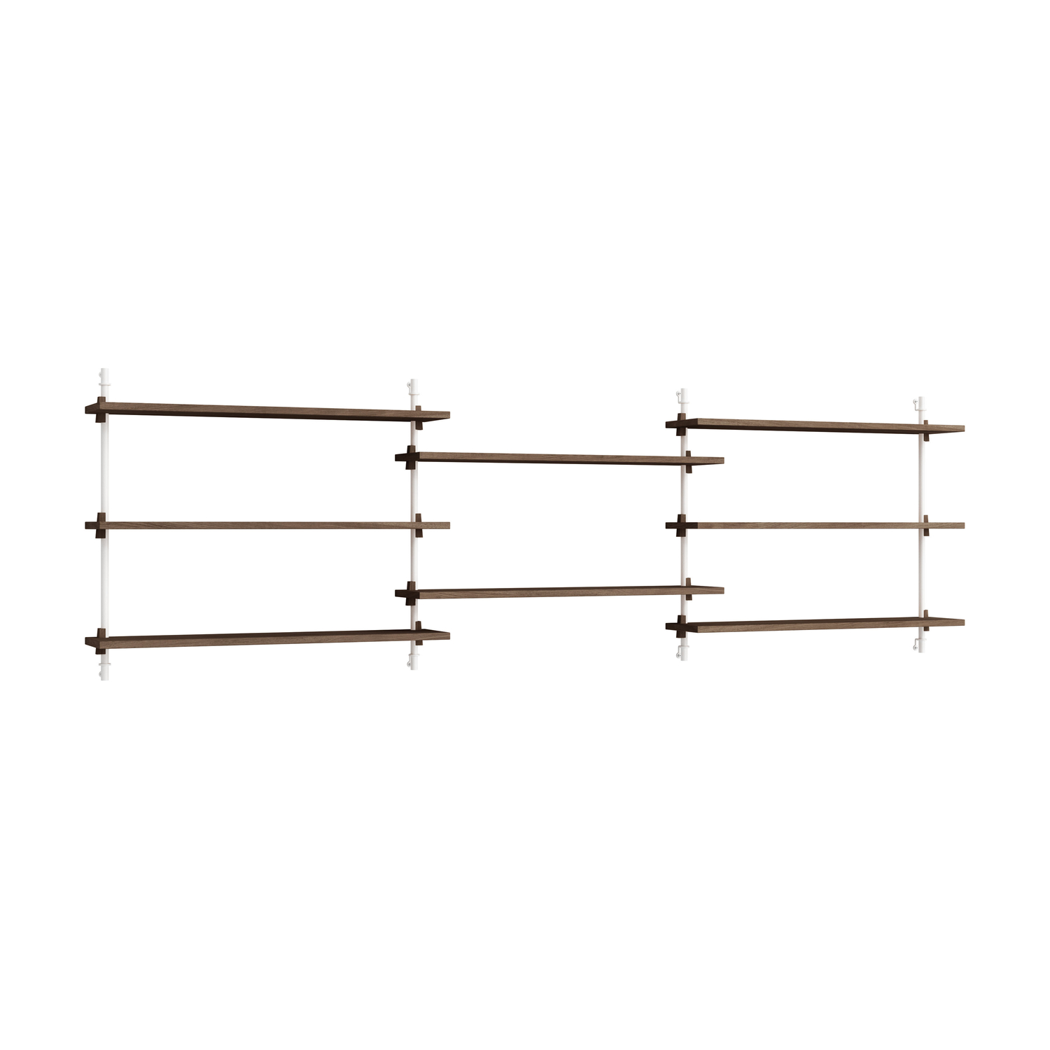 Moebe - Shelf Wall Shelving - Brown - Oak Veneer Mdf