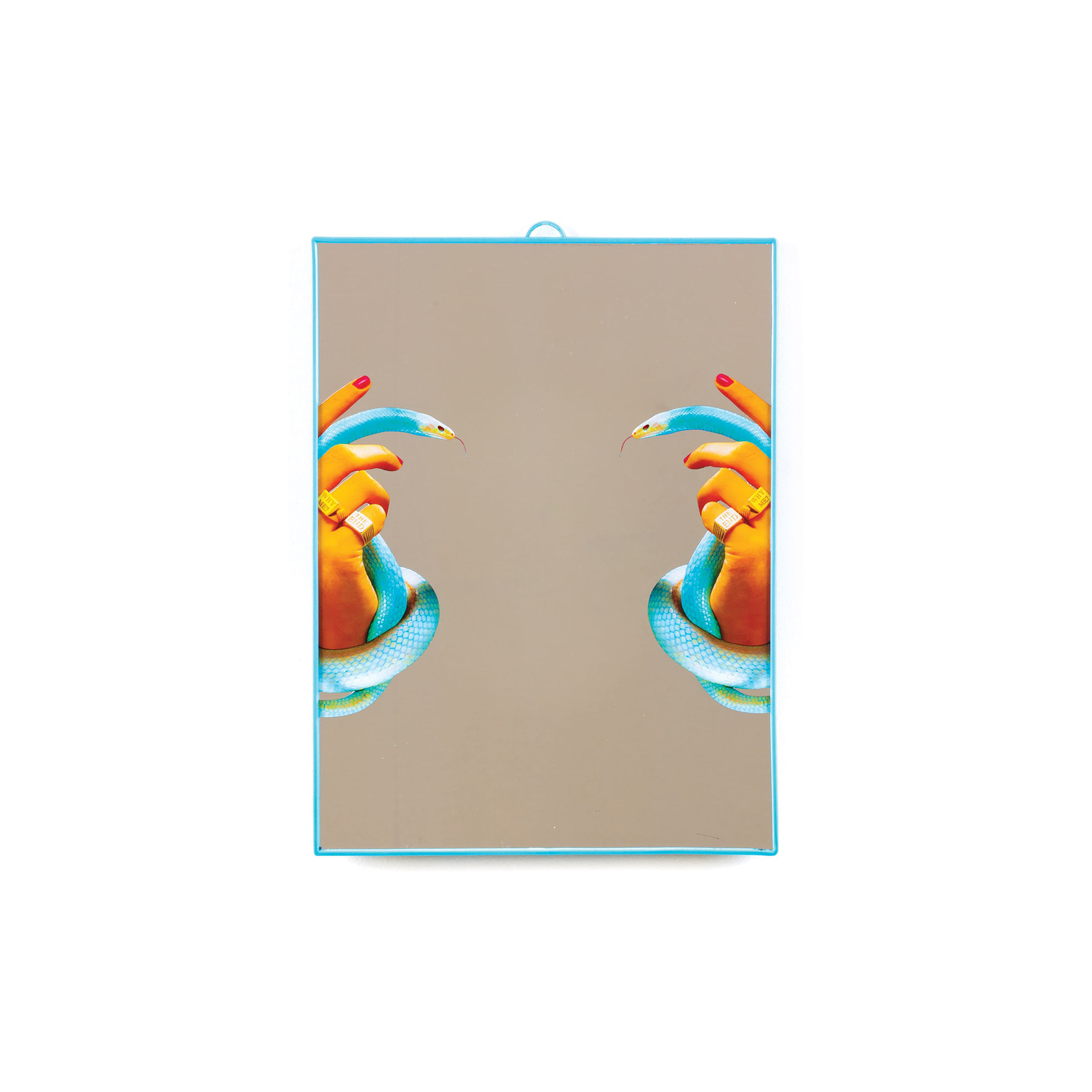 Seletti Black - Free Standing Mirror Toilet Paper - Multicoloured - Silkscreen Printing Glass - Designer Pierpaolo Ferrari