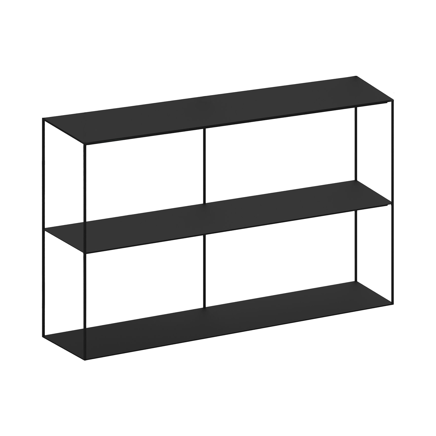 Zeus Nero - Libreria Etagères Slim Irony - Acciaio Verniciato - Designer Maurizio Peregalli