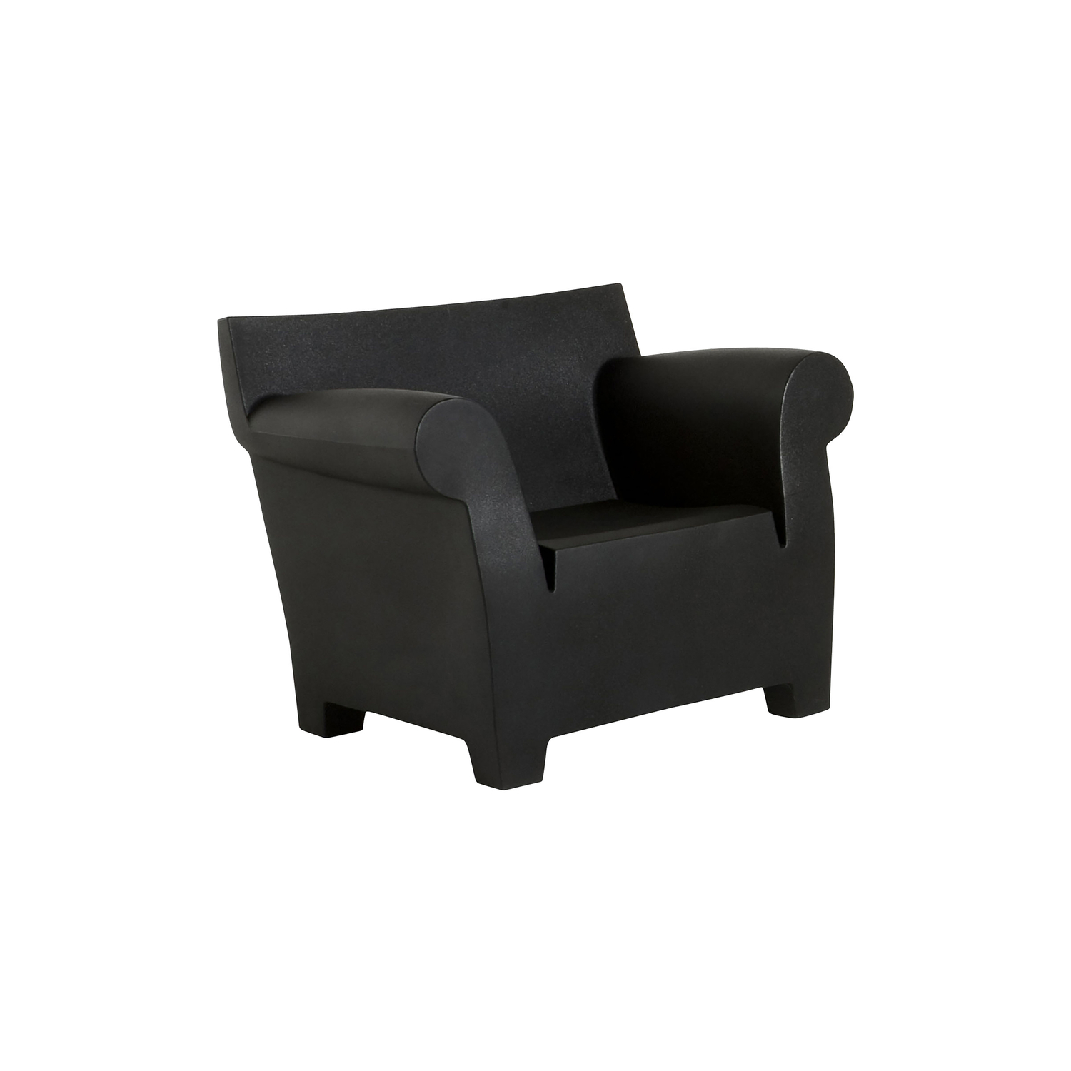 Kartell Black - Armchair Bubble Club - Polythene - Designer Philippe Starck
