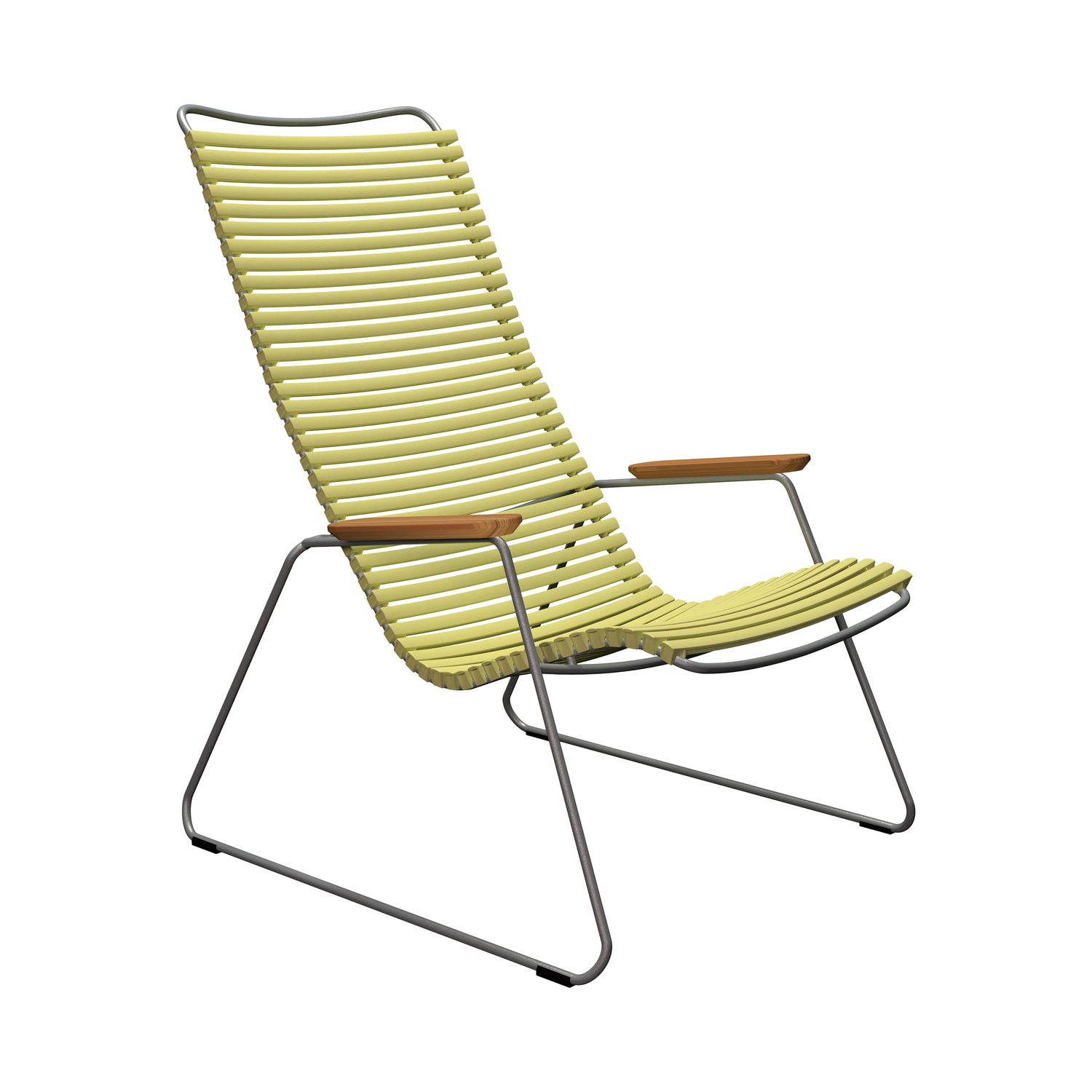 Houe Yellow - Low Armchair Click - Powder Coated Steel - Designer Henrik Pedersen