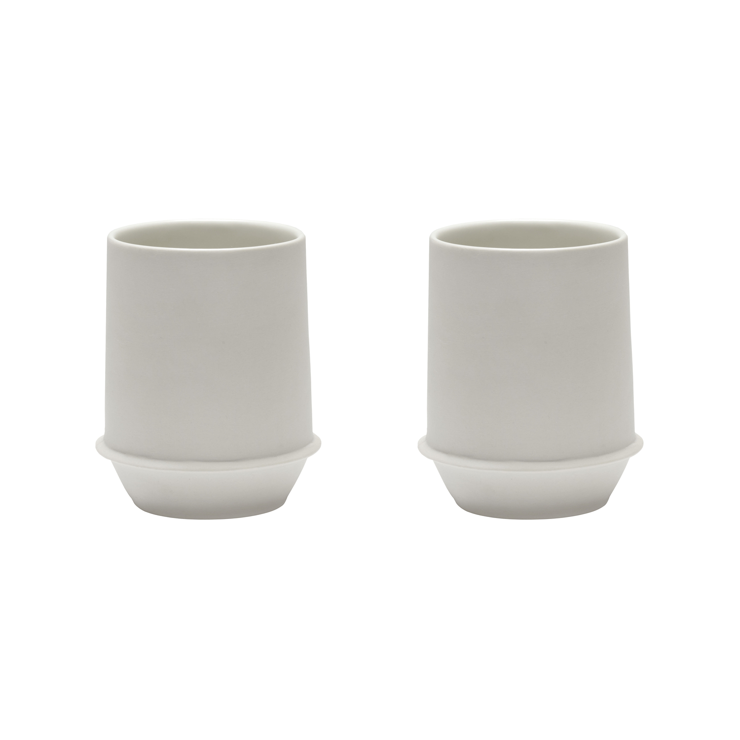 Serax - By Kelly Wearstler - Set Of 2 - Ø 9 X H 11.5 Cm Dune - White - China - Designer Kelly Wearstler