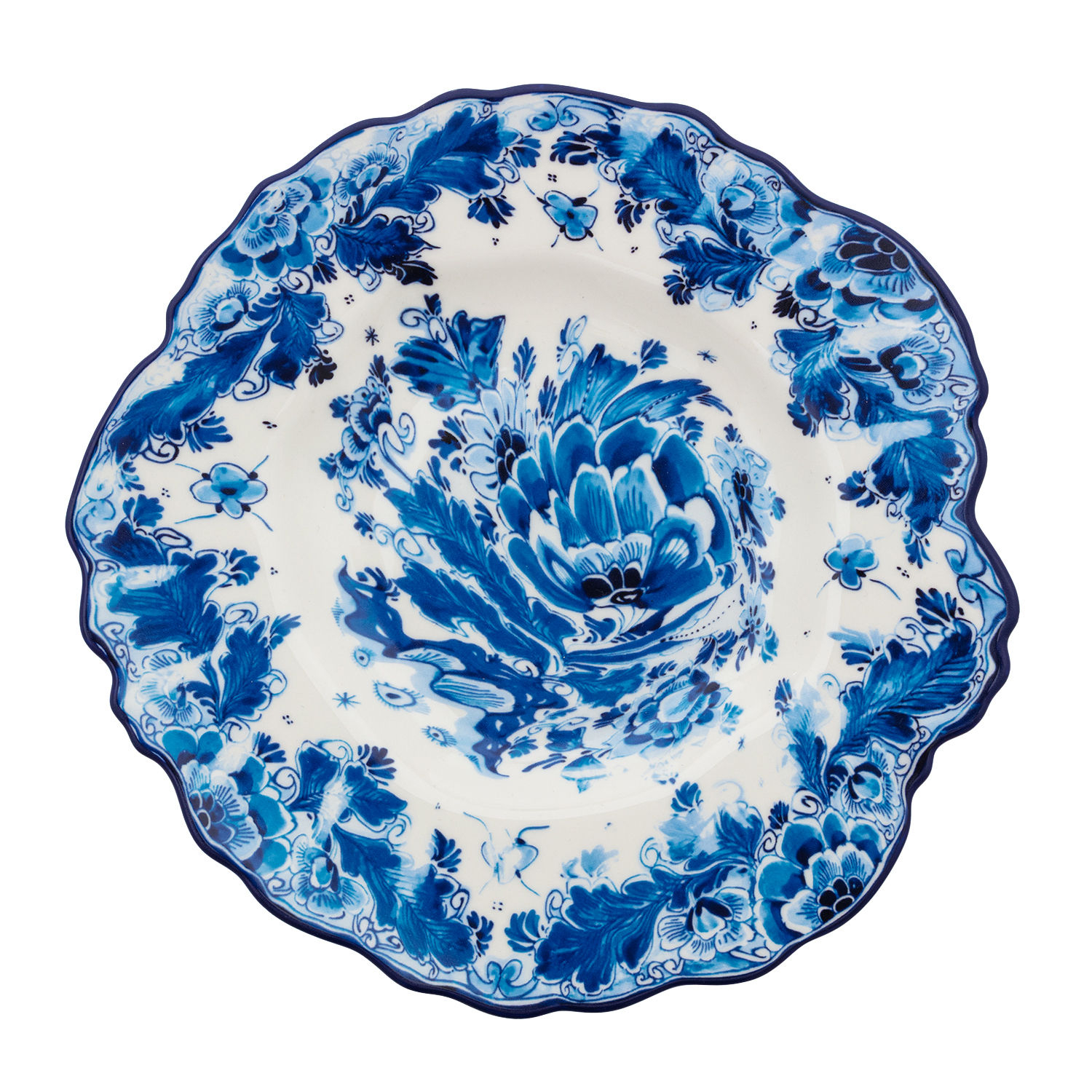 Diesel Living With Seletti - Dessertteller Classic On Acid - Blau - Feines Porzellan - Designer Diesel Creative Team