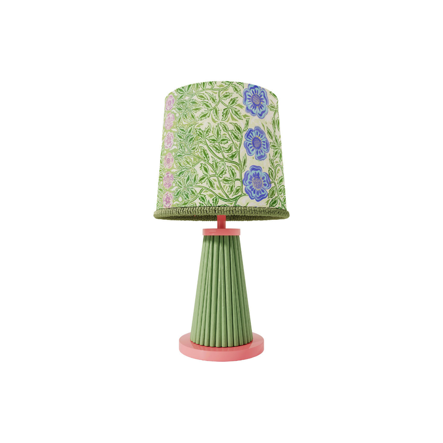 Popus Editions Green - Table Lamp Winnie - Lacquered Rattan
