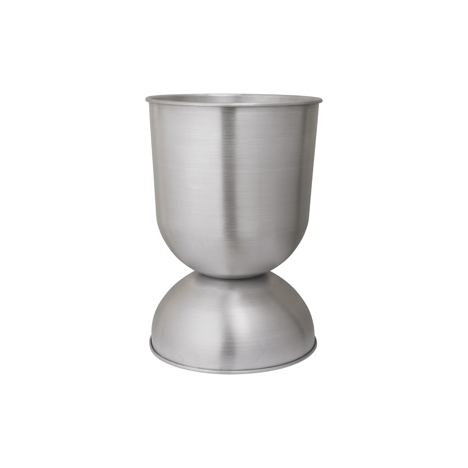 Ferm Living Silver - Flowerpot Hourglass - Aluminium - Designer Trine Andersen