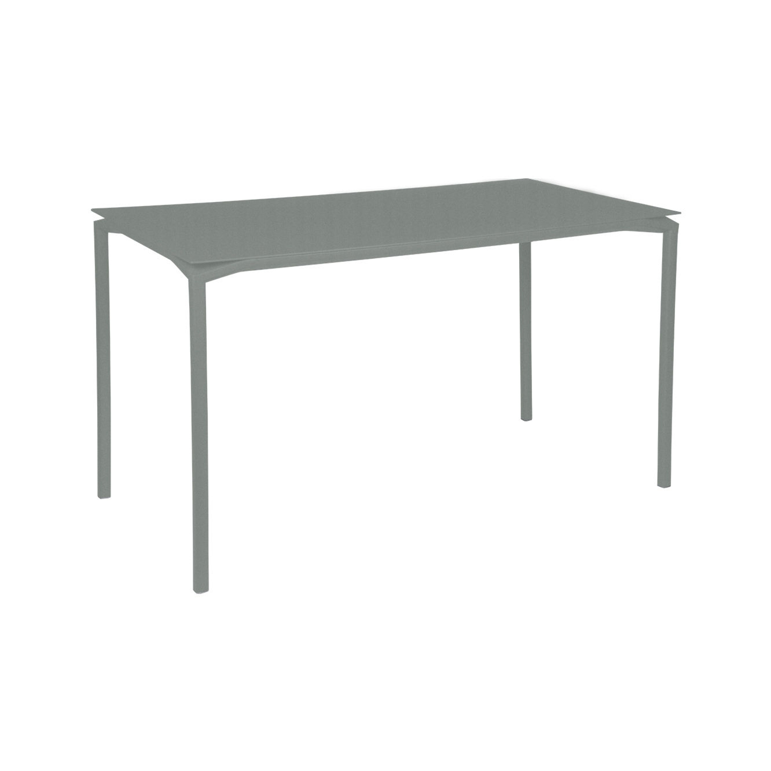 Fermob - Rechteckiger Tisch Calvi - Grau - Lackiertes Aluminium - Designer Antoine Lesur