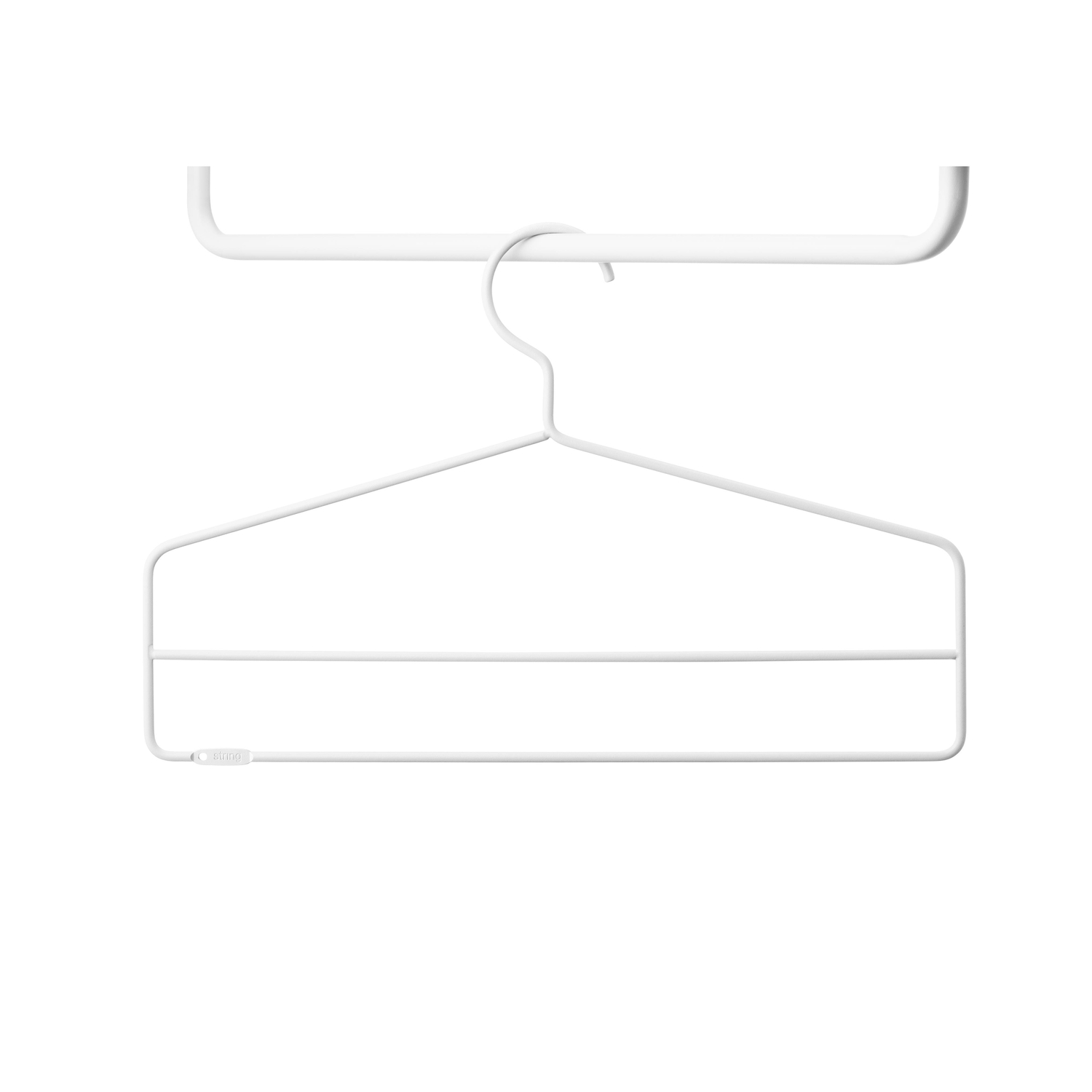 String Furniture - Lot de 4 String System - Blanc - Acier - Designer Nils Strinning