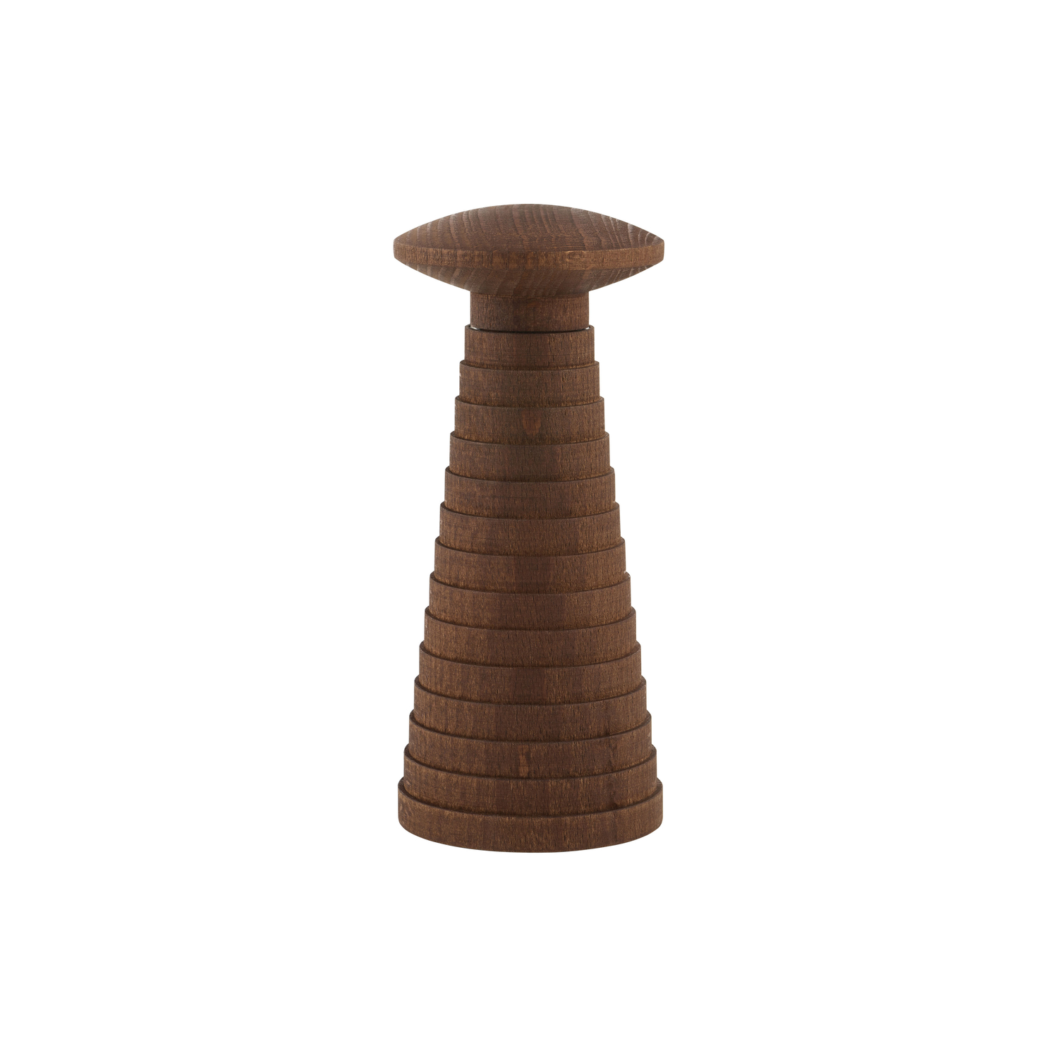 Alessi - Gewürzmühle Yucatan - Braun - Gefärbte Buche - Designer Michele De Lucchi