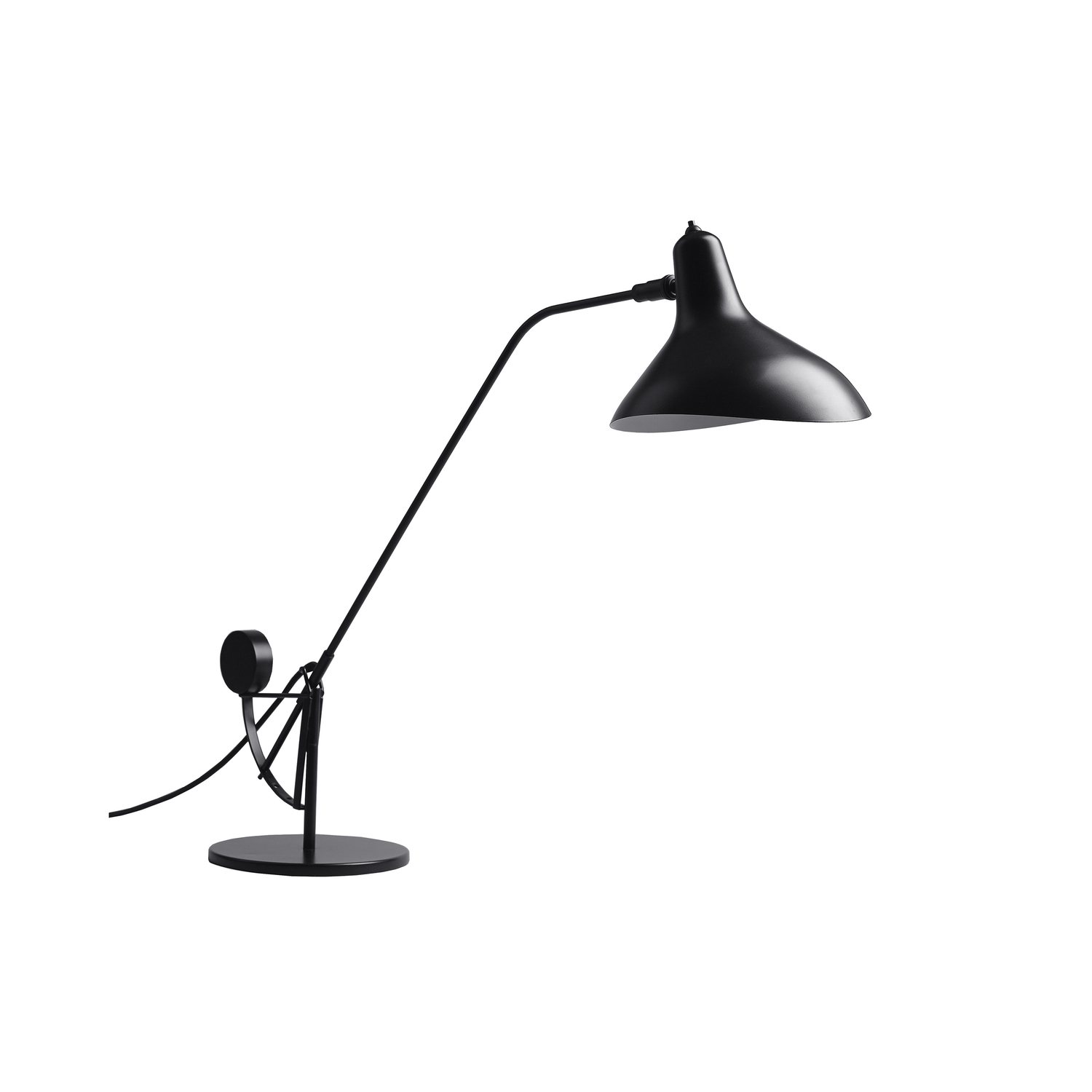Dcw Éditions Black - Table Lamp Mantis - Aluminium - Designer Bernard Schottlander