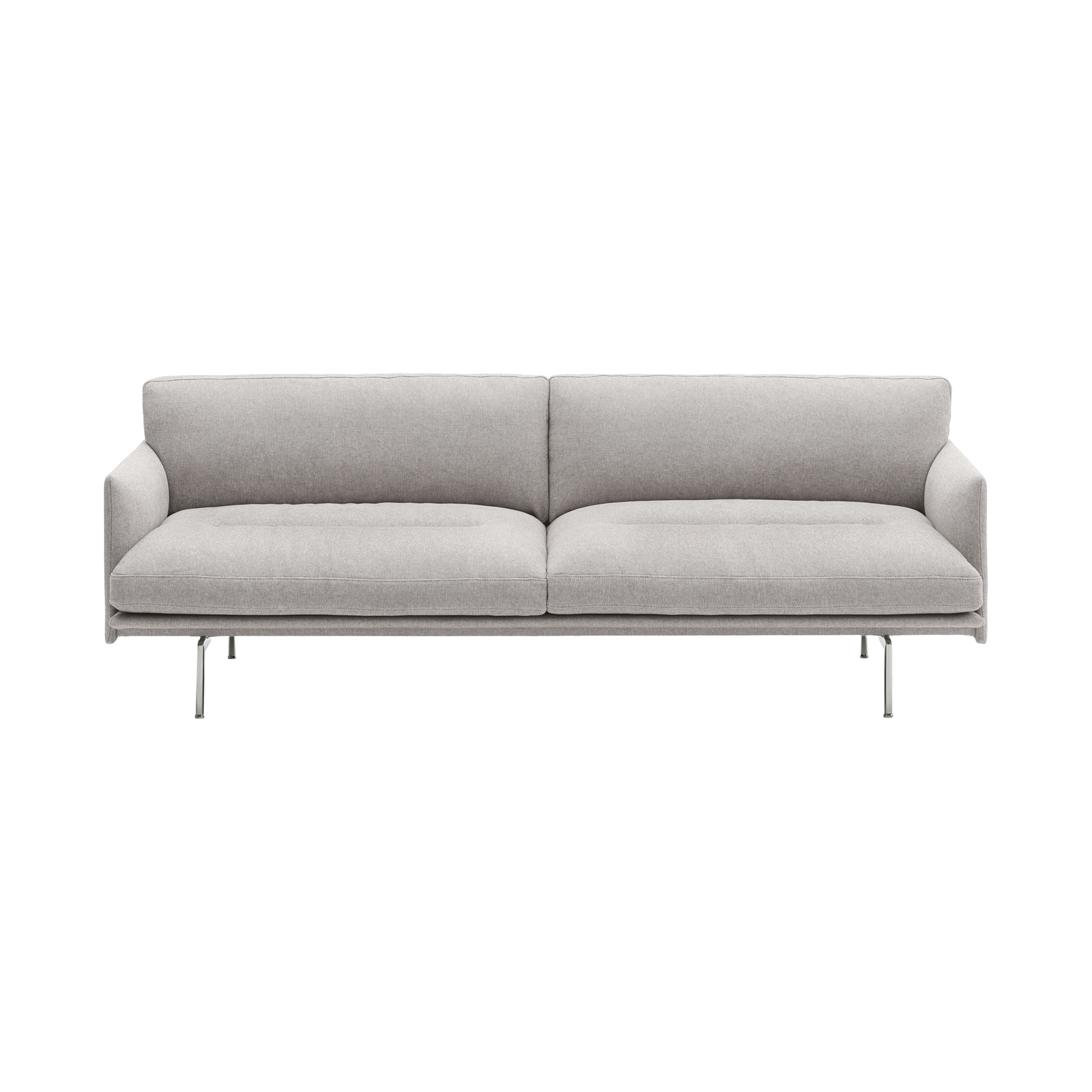 Muuto - Divano 3 posti o più Outline - Grigio - Legno certificato FSC - Designer Anderssen & Voll