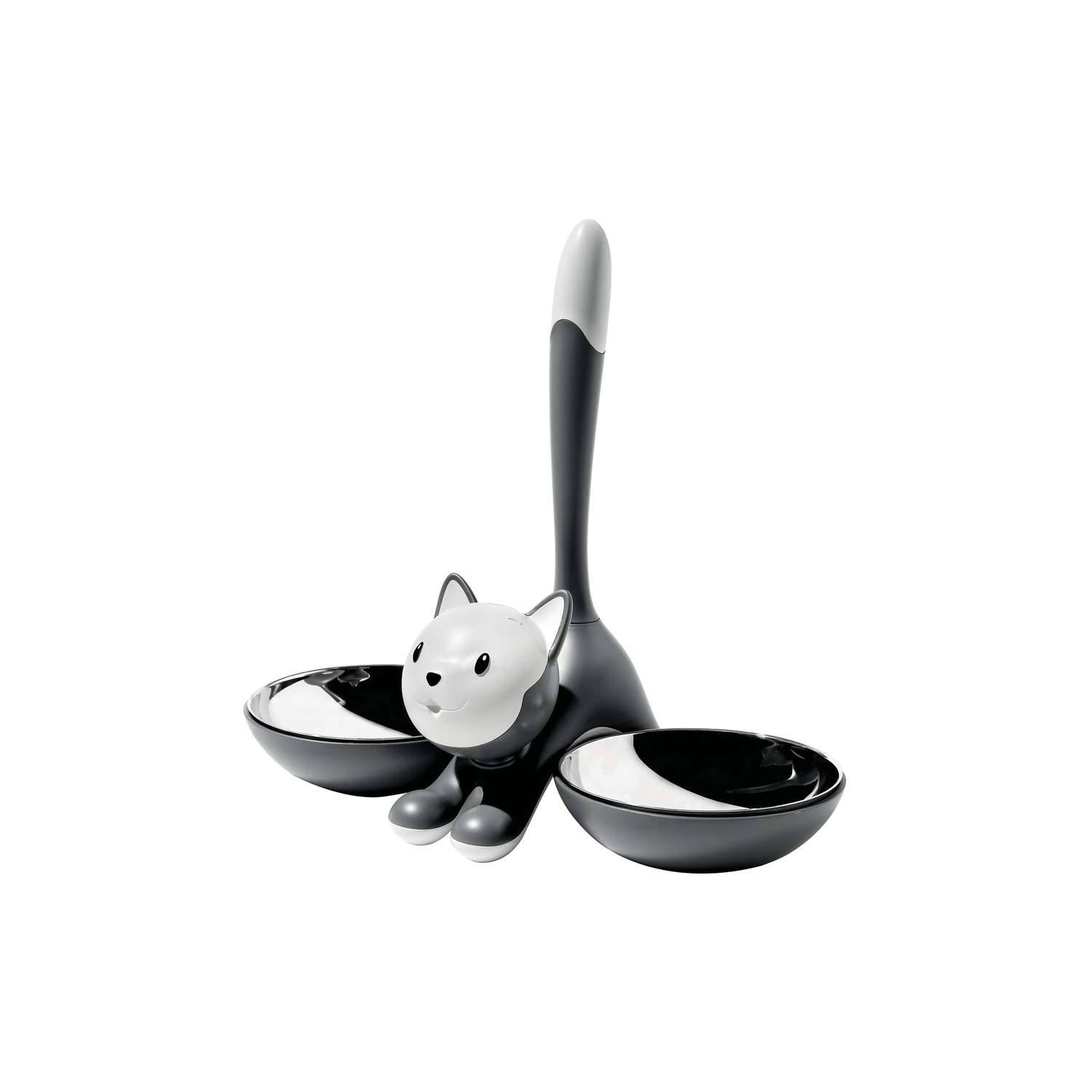 Alessi - Ciotola Animaux - Grigio - Acciaio inossidabile - Designer Miriam Mirri