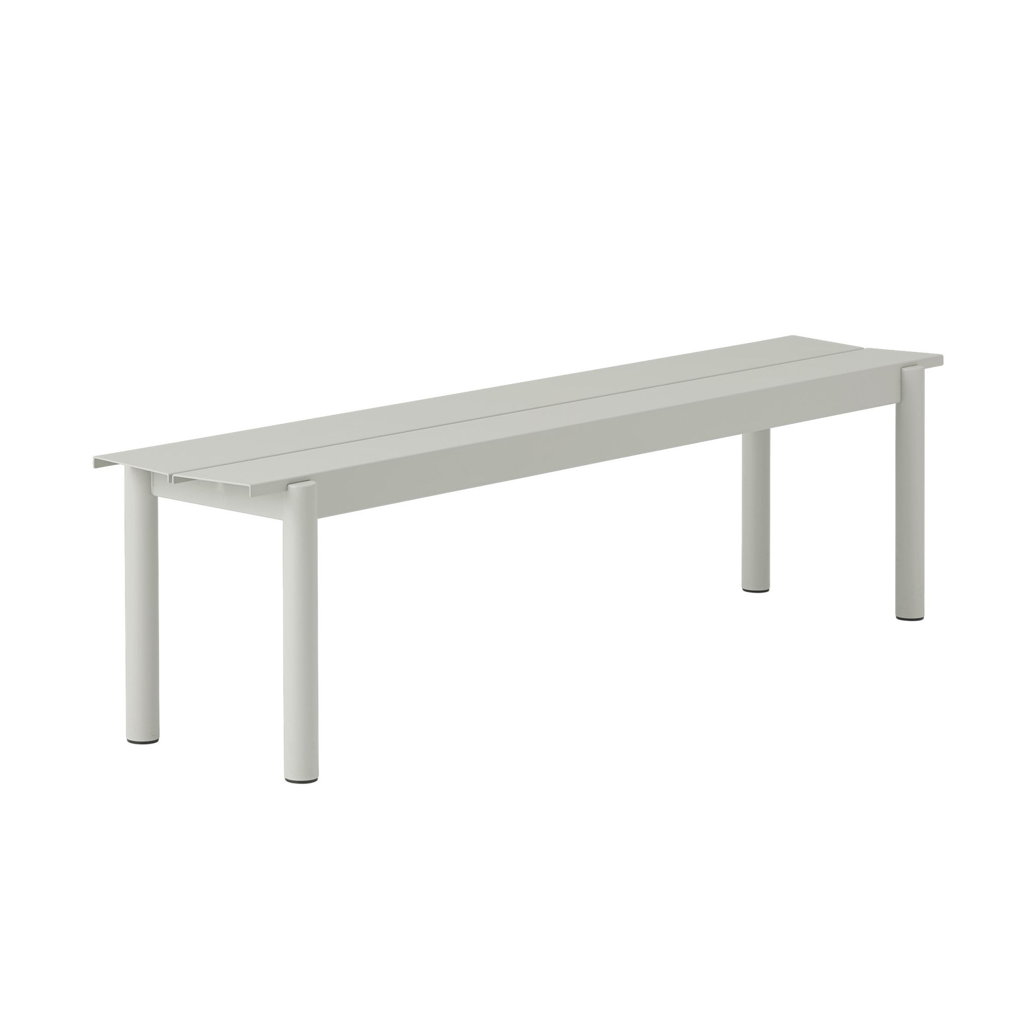 Muuto Grey - Bench Linear - Aluzinc - Designer Thomas Bentzen