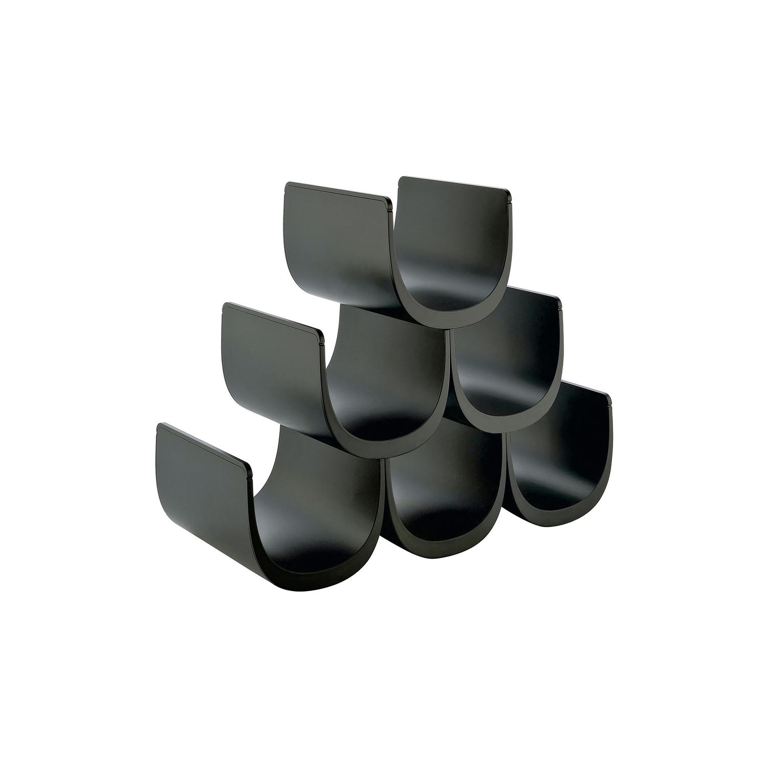 Alessi - Casier à bouteilles Noè - Noir - Résine thermoplastique - Designer Giulio Iacchetti