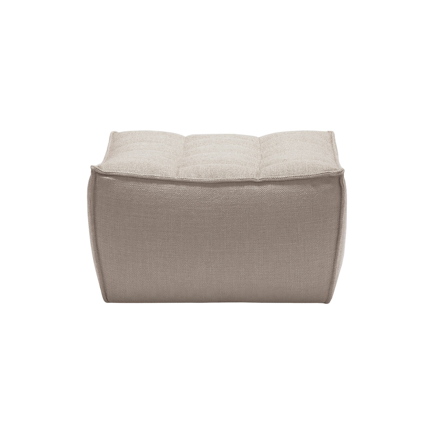Ethnicraft - Pouf N701 - Beige - High-density Pu Foam - Designer Jacques Deneef