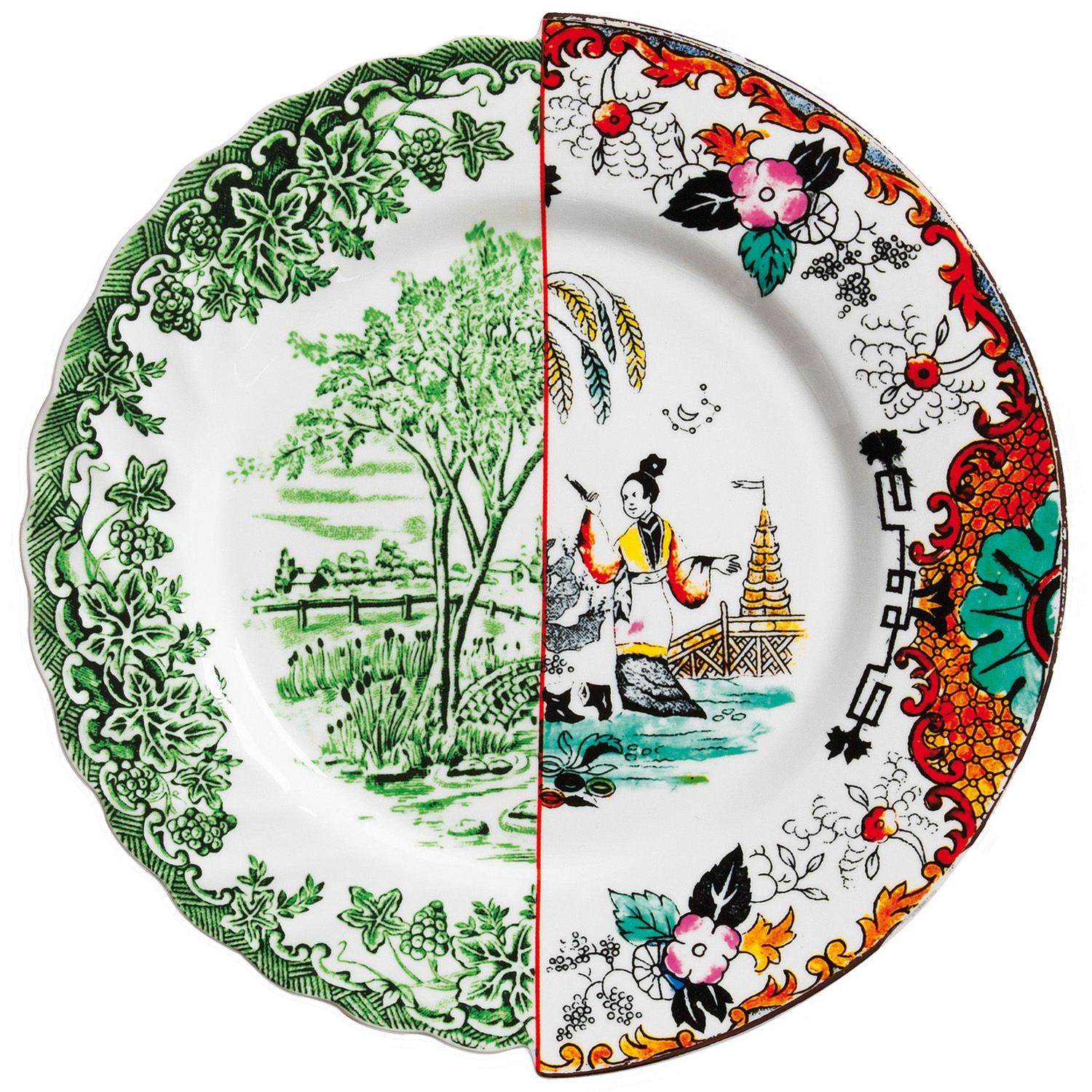 Seletti - Plate Hybrid - Multicoloured - China - Designer Studio Ctrlzak