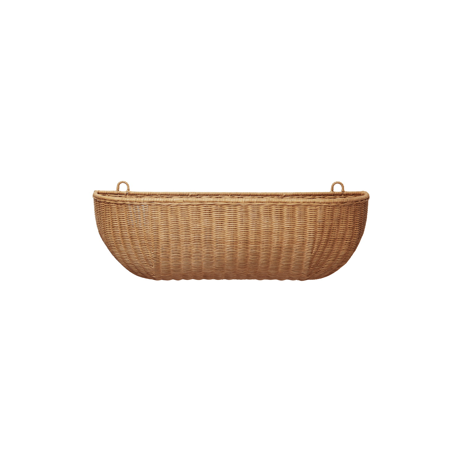 Ferm Living Light - Wall Storage Braided - Natural Wood - Woven Rattan