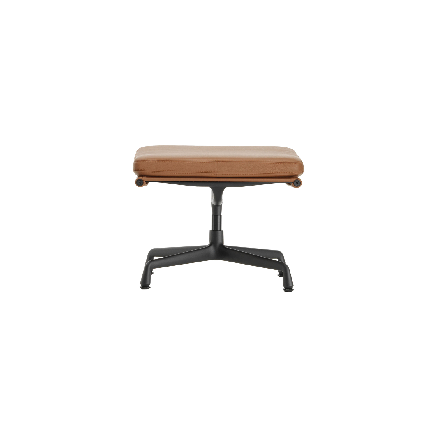 Vitra - Poggiapiedi Soft Pad - Marrone - Pelle bovina - Designer Charles & Ray Eames