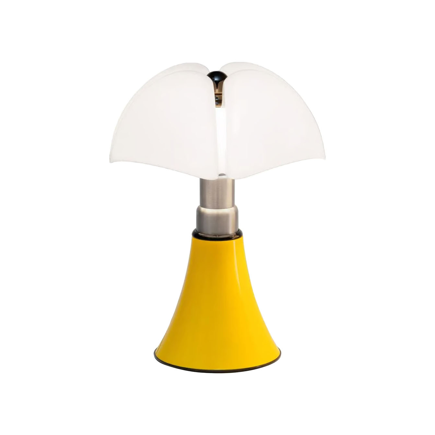 Martinelli Luce Yellow - Table Lamp Pipistrello - Opal Methacrylate - Designer Gae Aulenti