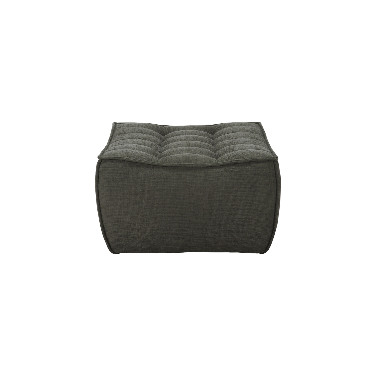 Ethnicraft - Canapé modulable N701 - Vert - Coton recyclé - Designer Jacques Deneef