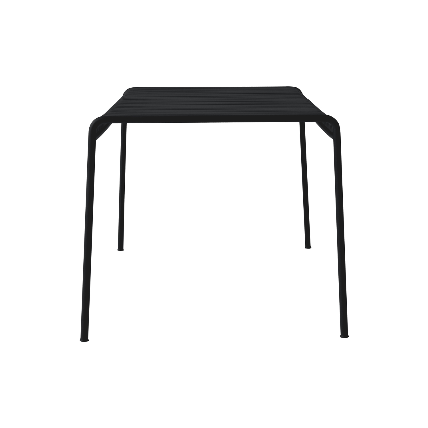 Hay - Tavolo quadrato Palissade - Nero - Acciaio laccato epossidico - Designer Ronan & Erwan Bouroullec